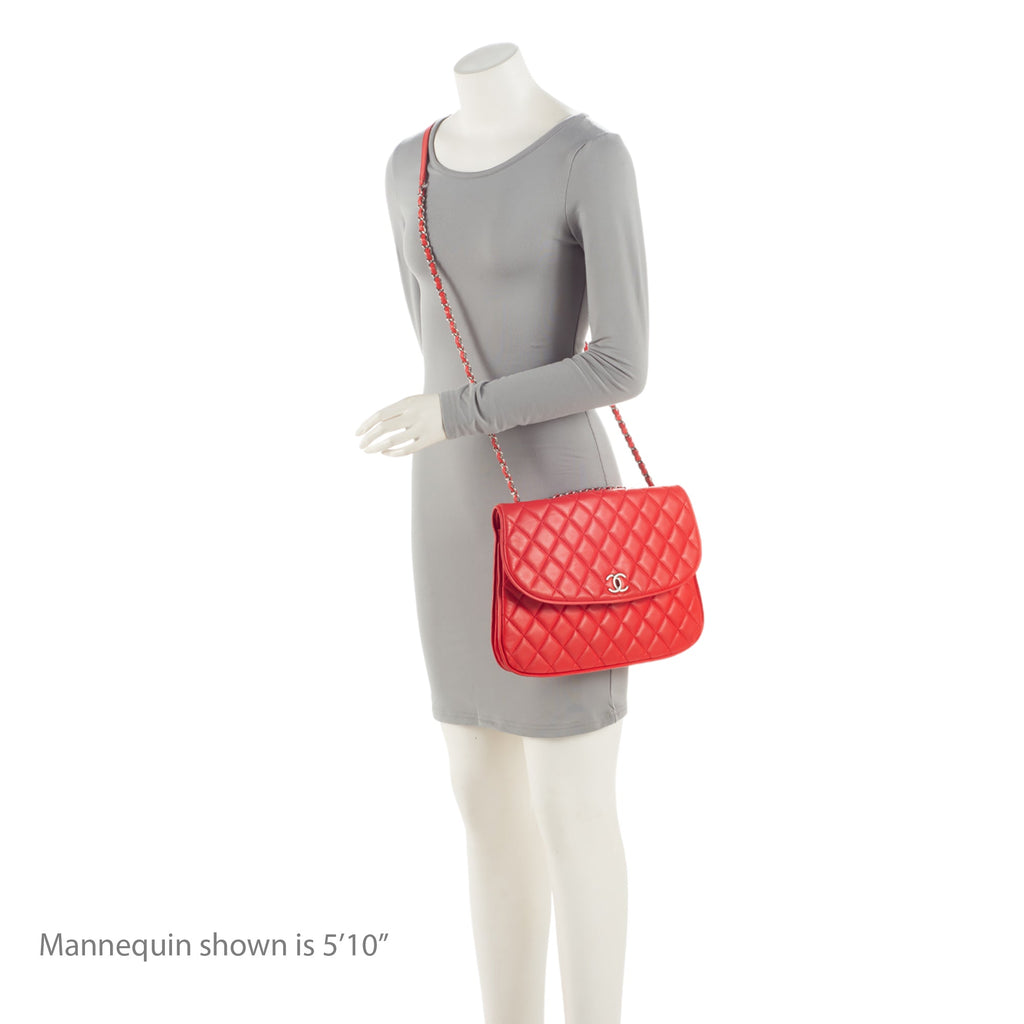Chanel Lambskin Pagode Piping Flap Bag