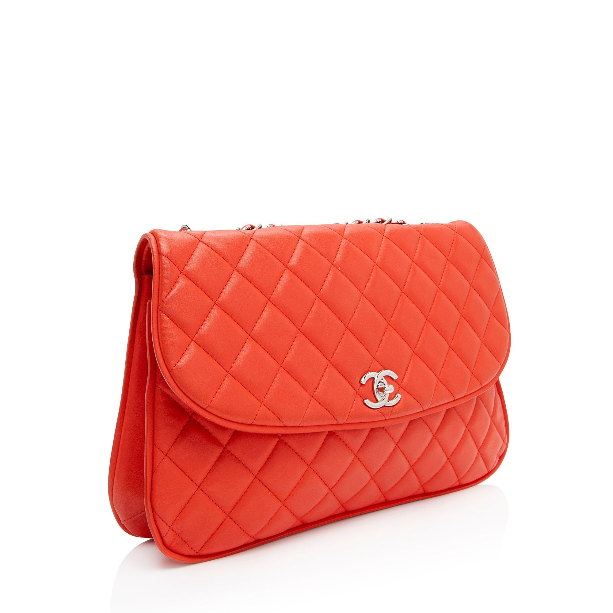 Chanel Lambskin Pagode Piping Flap Bag