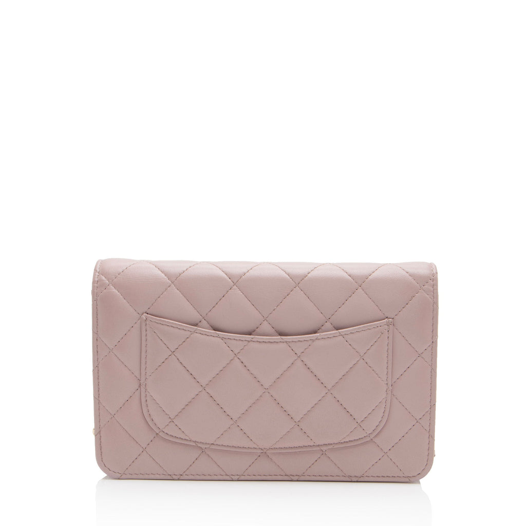Chanel Lambskin Pearl CC Wallet on Chain (SHF-xRqAN6)
