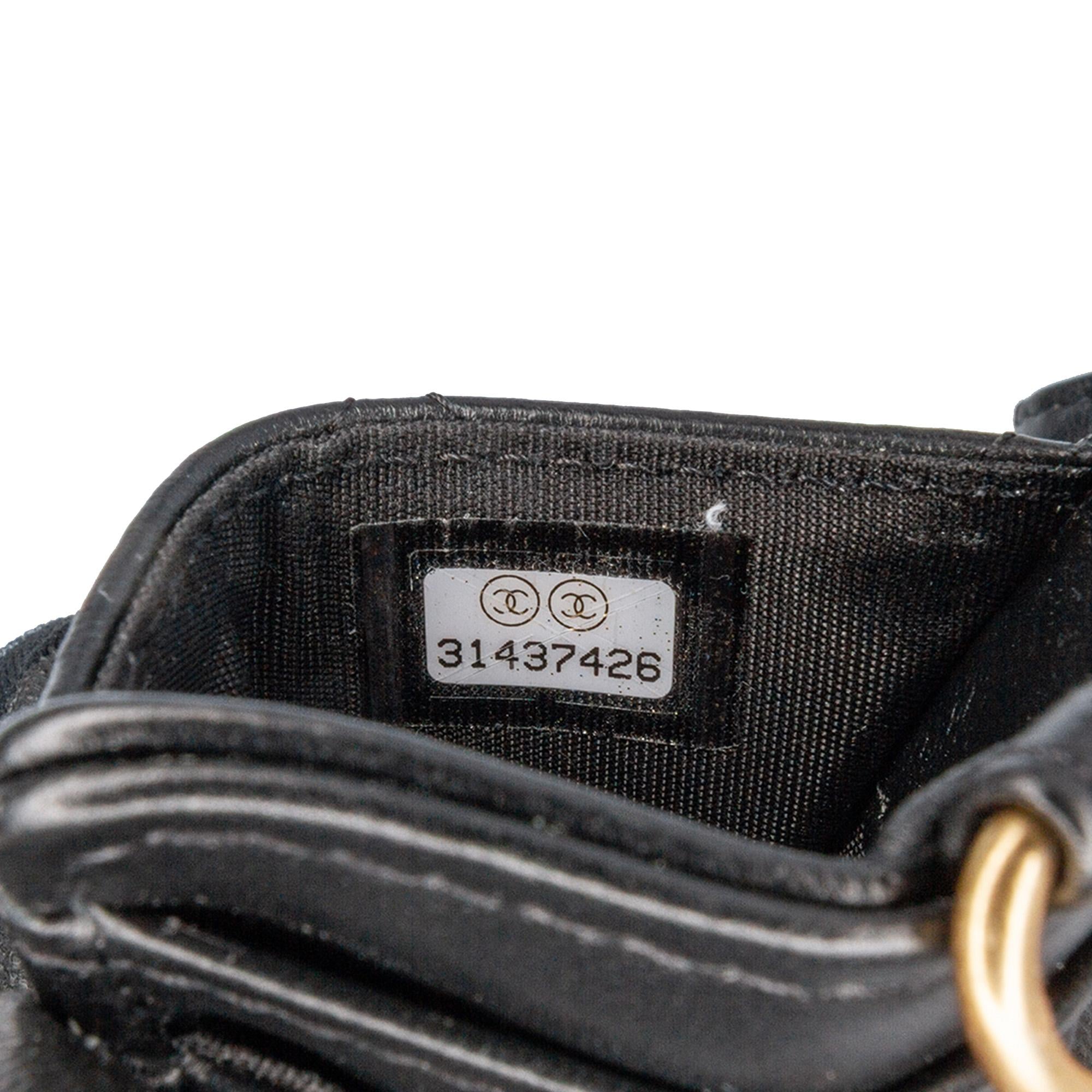 Chanel Lambskin Pearl Crown CC Wristlet Multi Pouches
