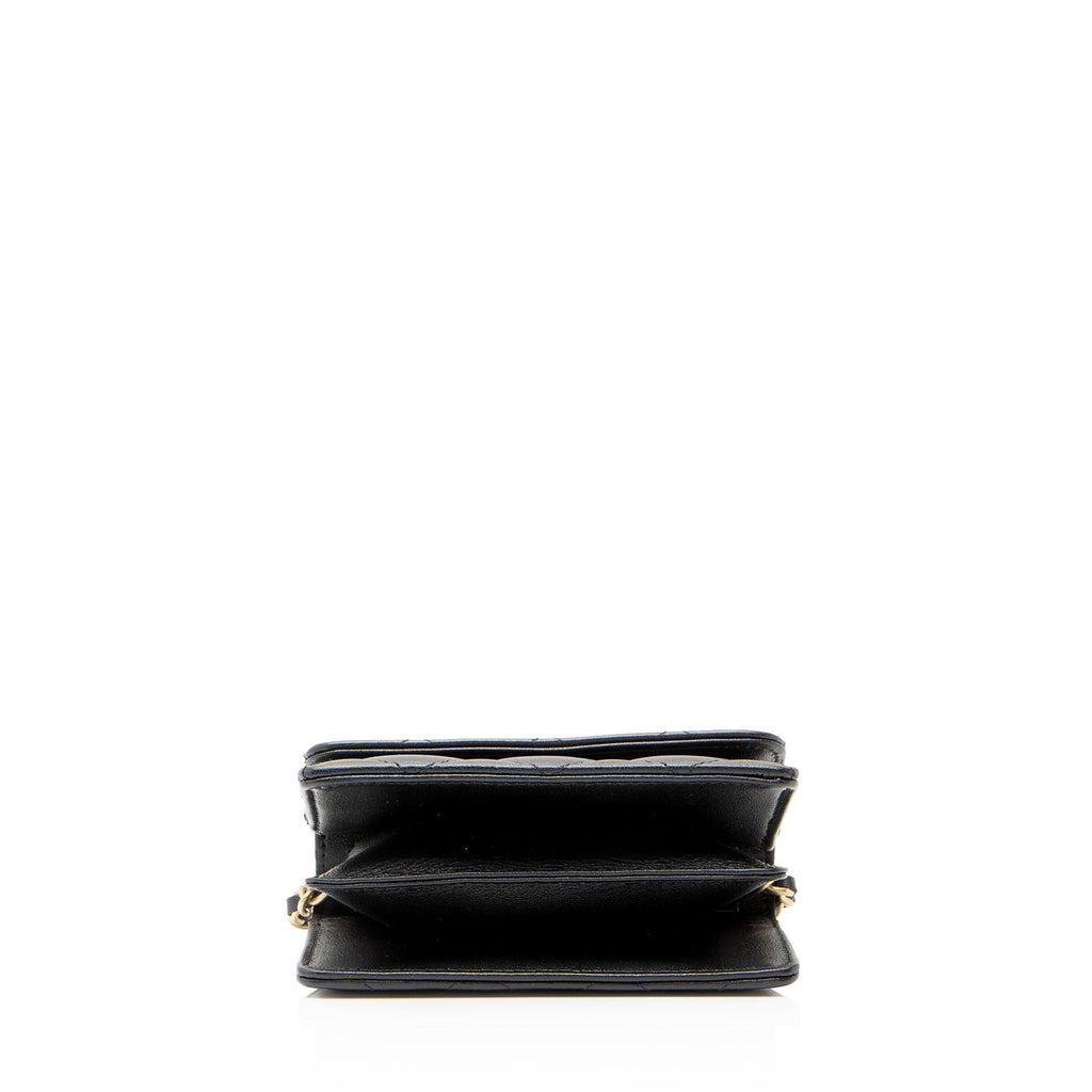 Chanel Lambskin Pearl Crown Clutch with Chain