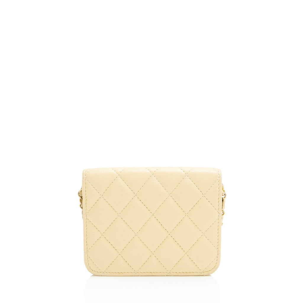 Chanel Lambskin Pearl Crush Mini Clutch