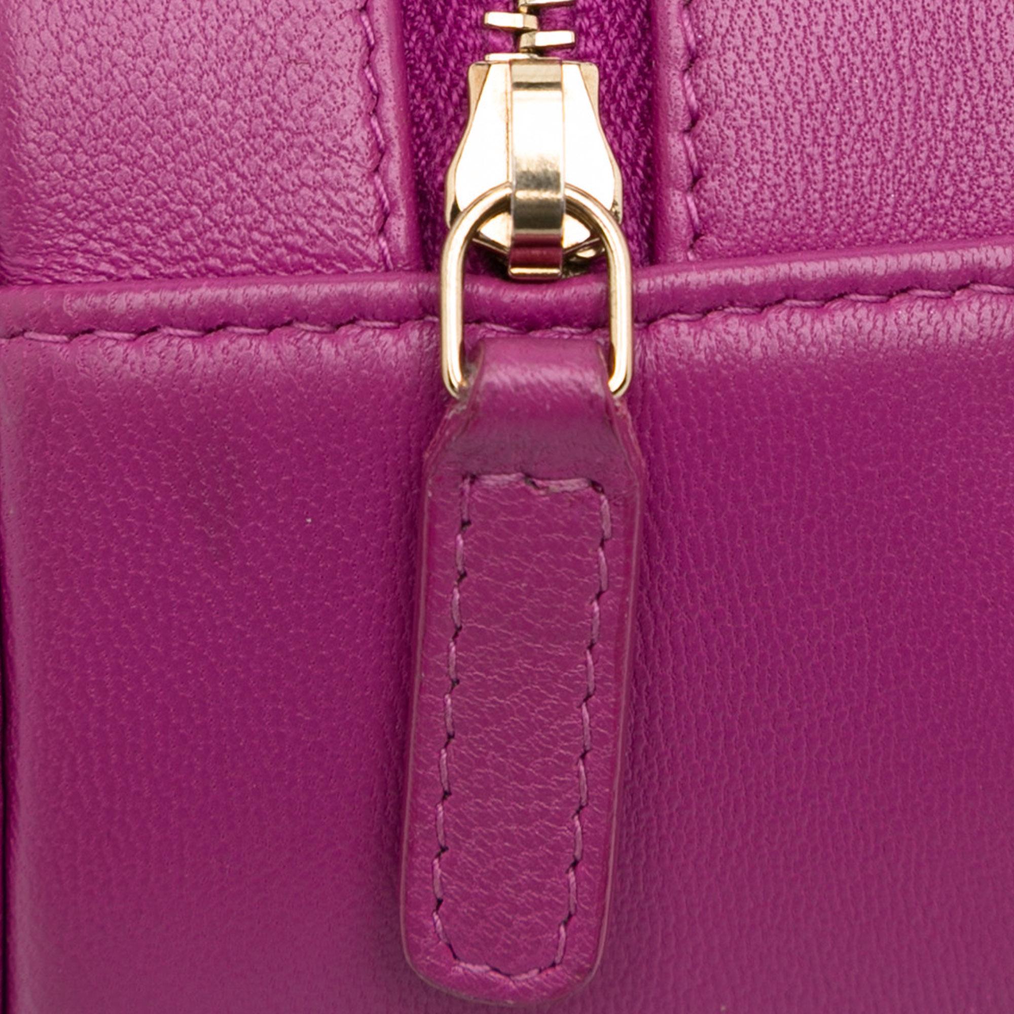 Chanel Lambskin Pearl Crush Round Clutch with Chain (SHG-T1Ji2T)