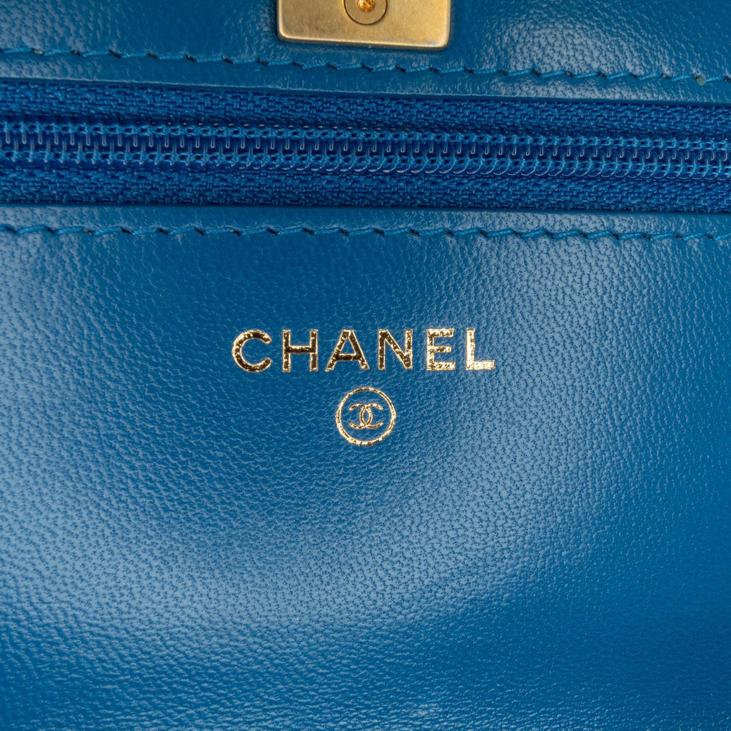 Chanel Lambskin Pearl Crush Wallet On Chain