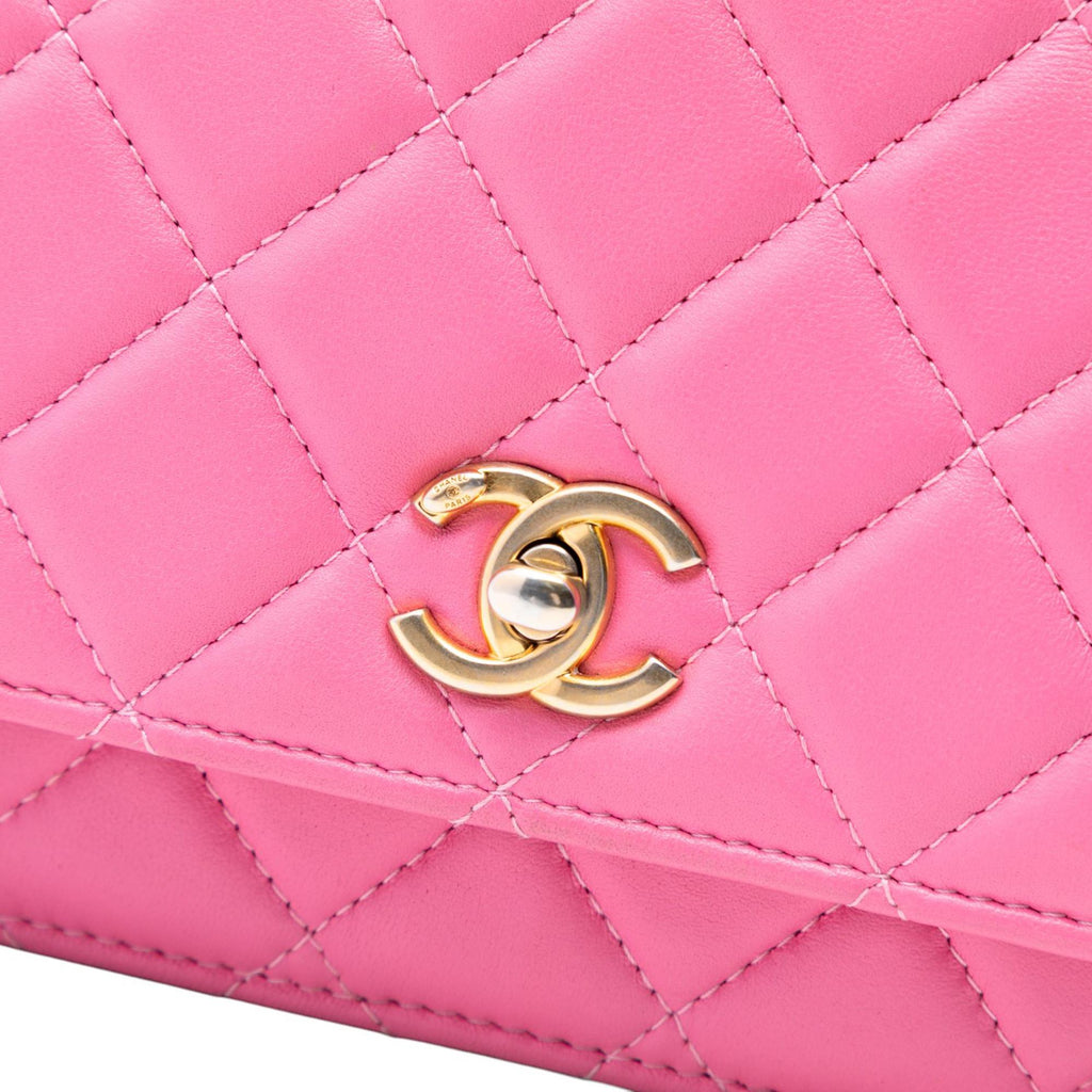 Chanel Lambskin Pearl Crush Wallet On Chain