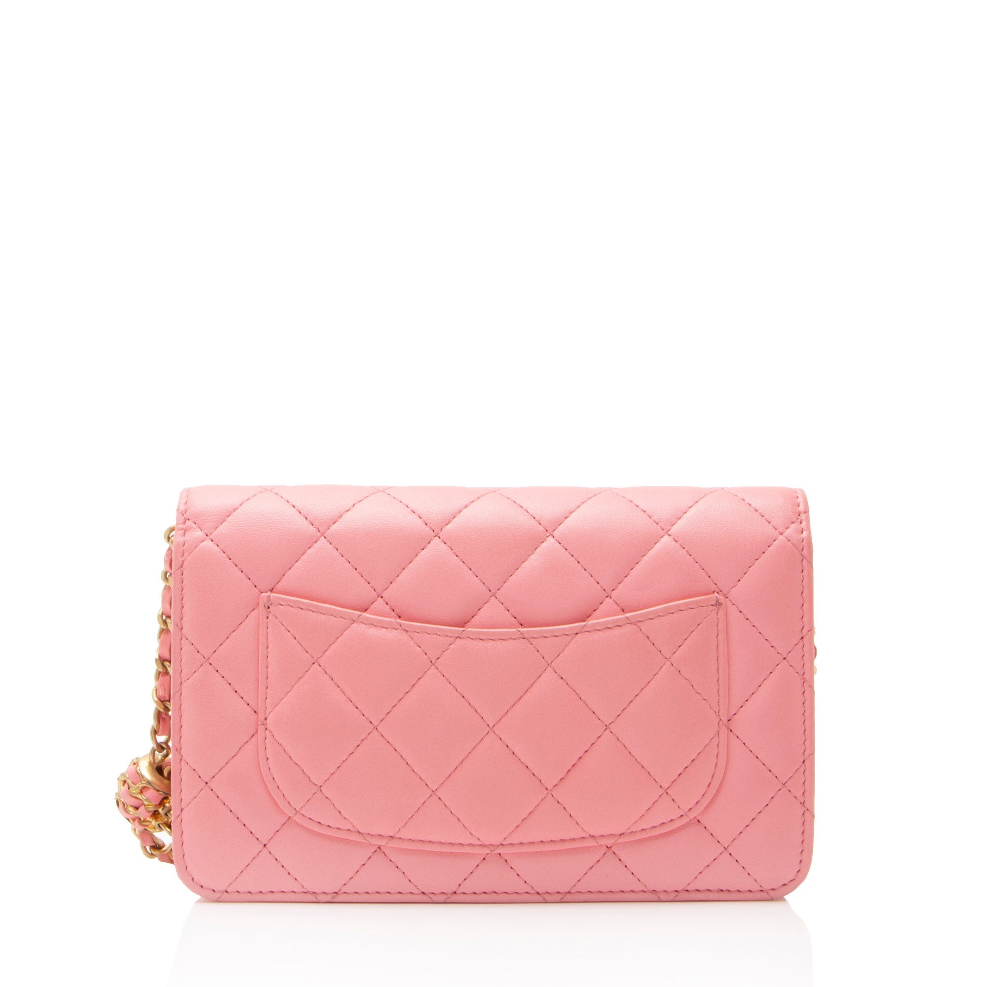 Chanel Lambskin Pearl Crush Wallet on Chain