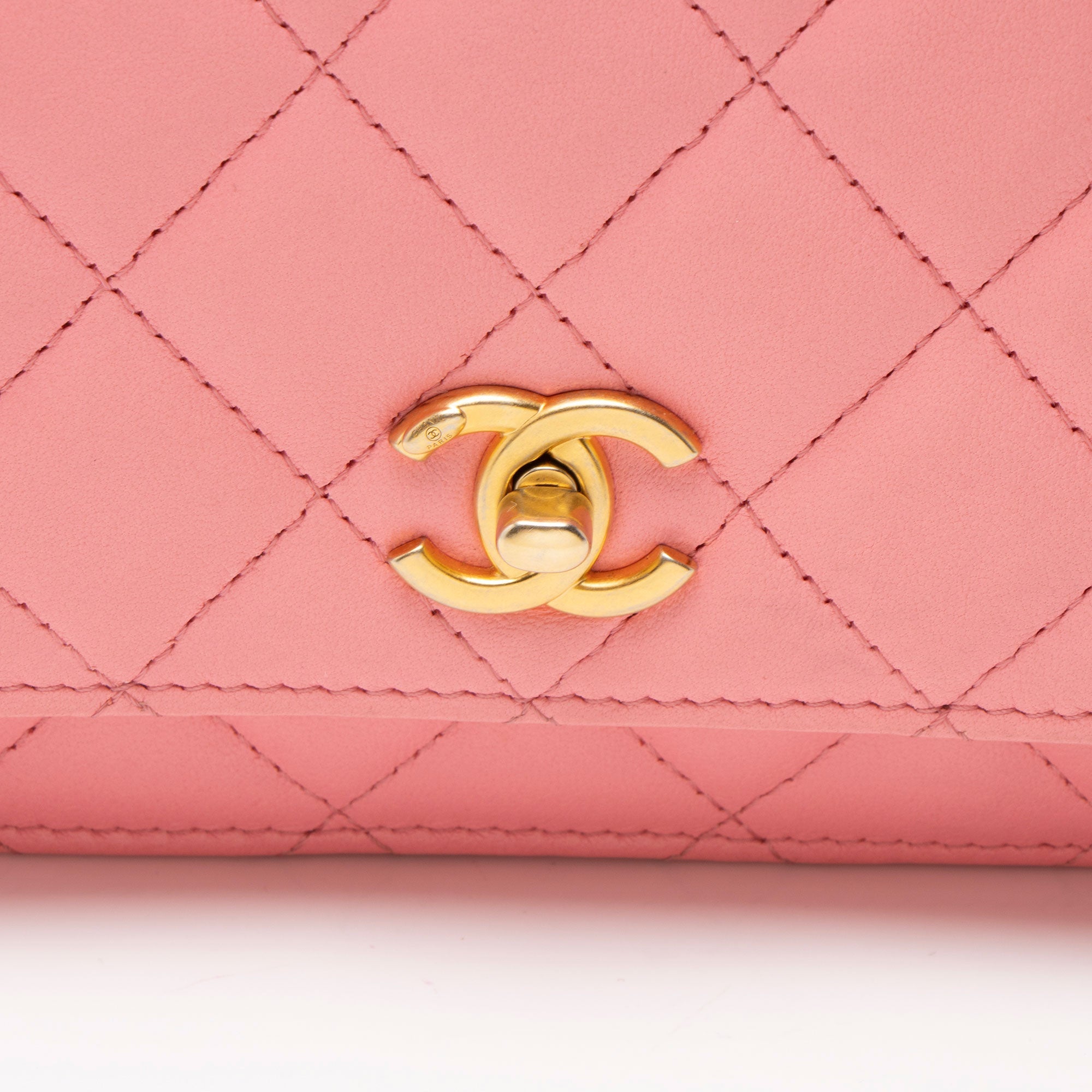 Chanel Lambskin Pearl Crush Wallet on Chain