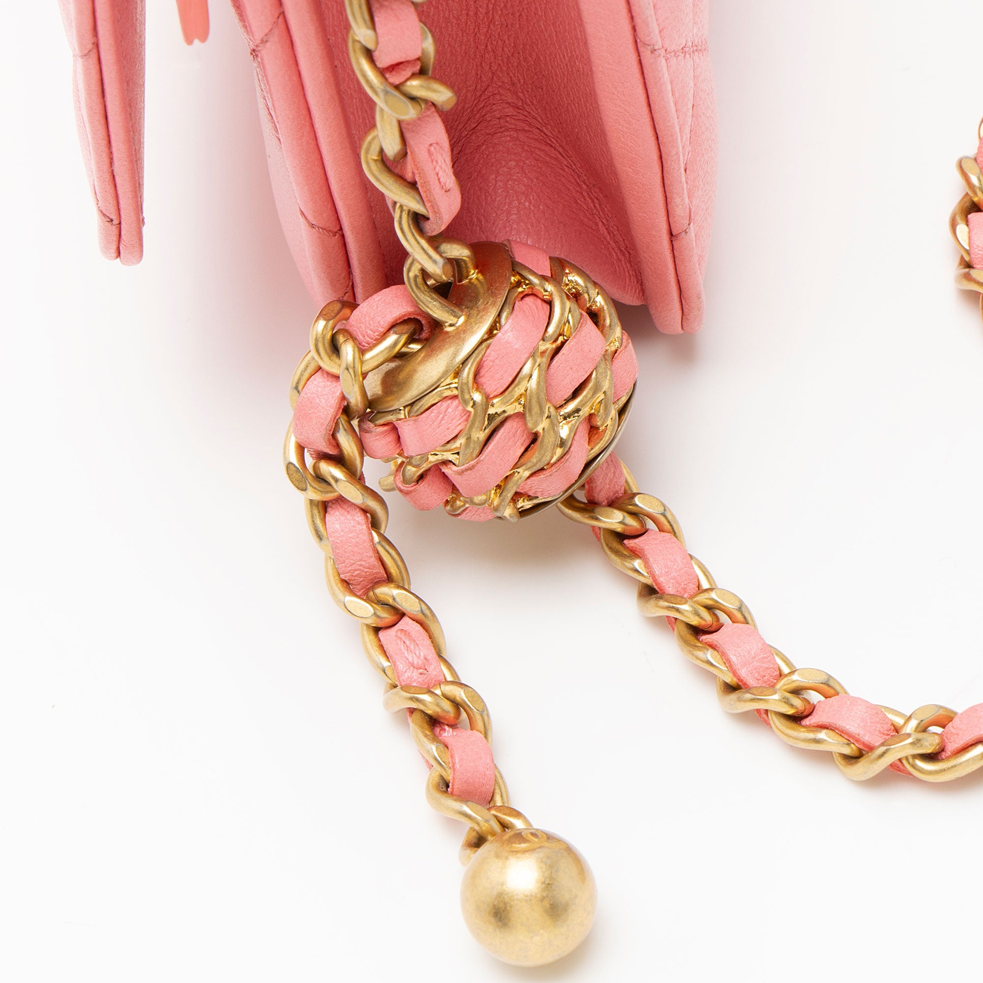Chanel Lambskin Pearl Crush Wallet on Chain