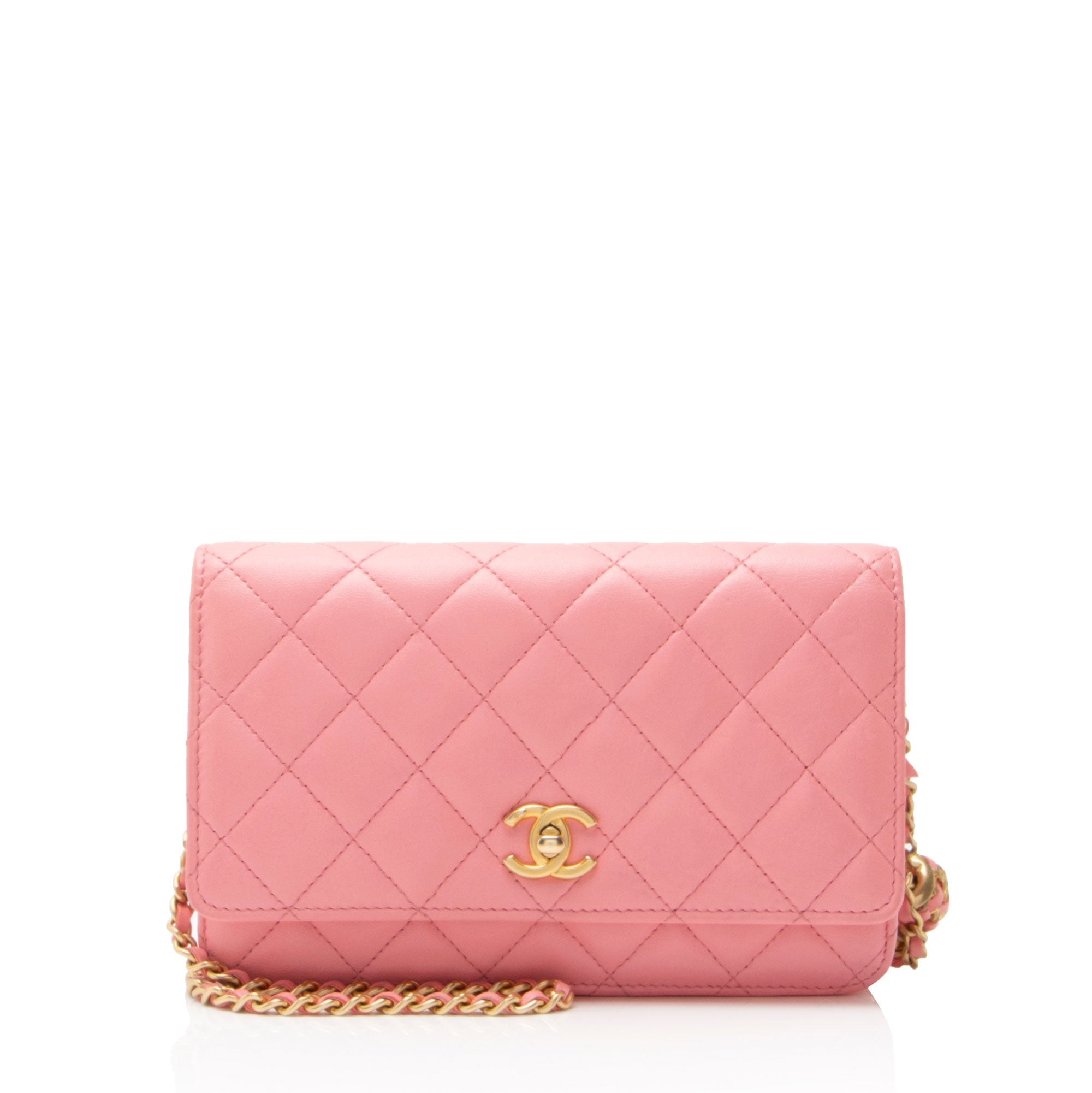 Chanel Lambskin Pearl Crush Wallet on Chain
