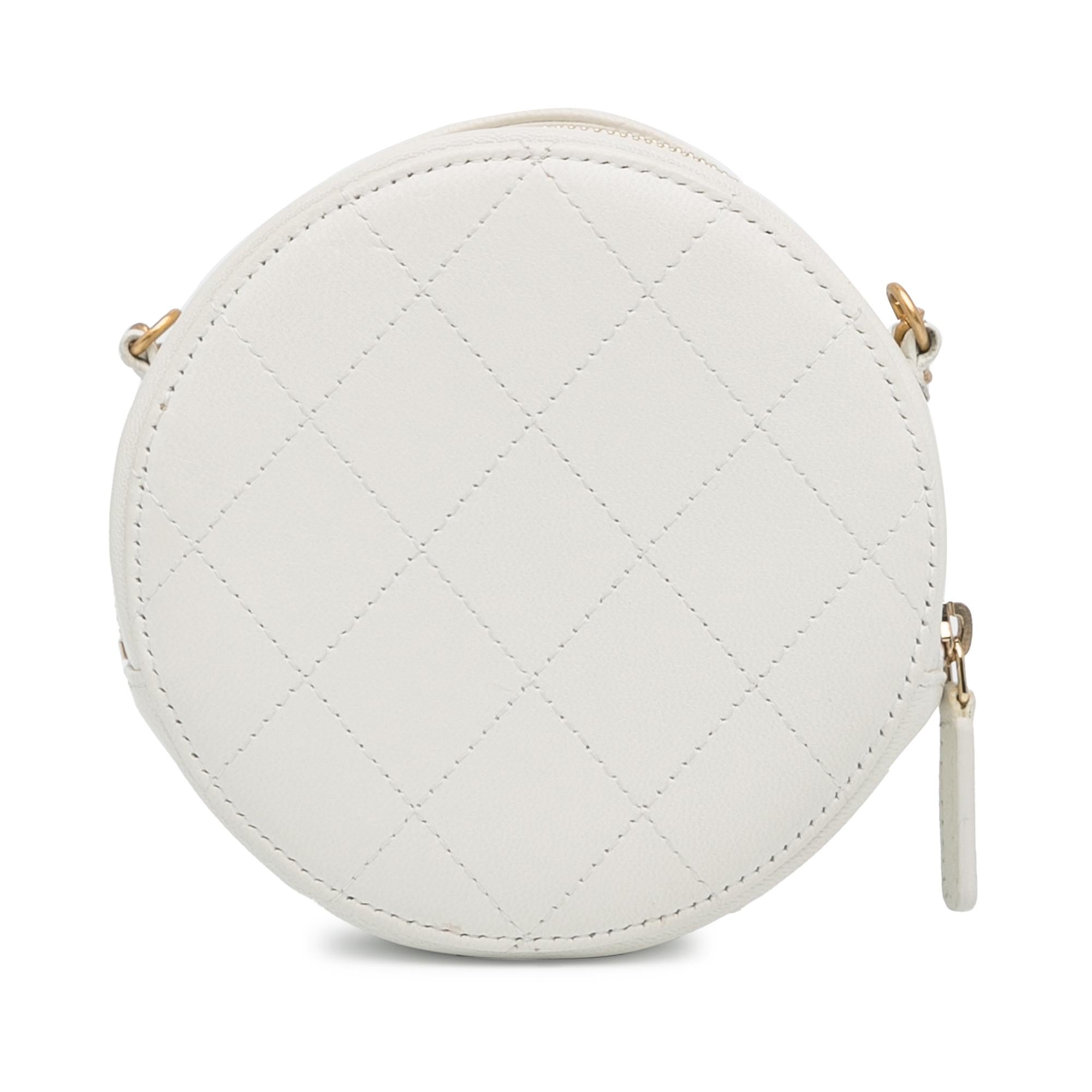 Chanel Lambskin Pearl Round Clutch with Chain (SHG-eBDOPl)