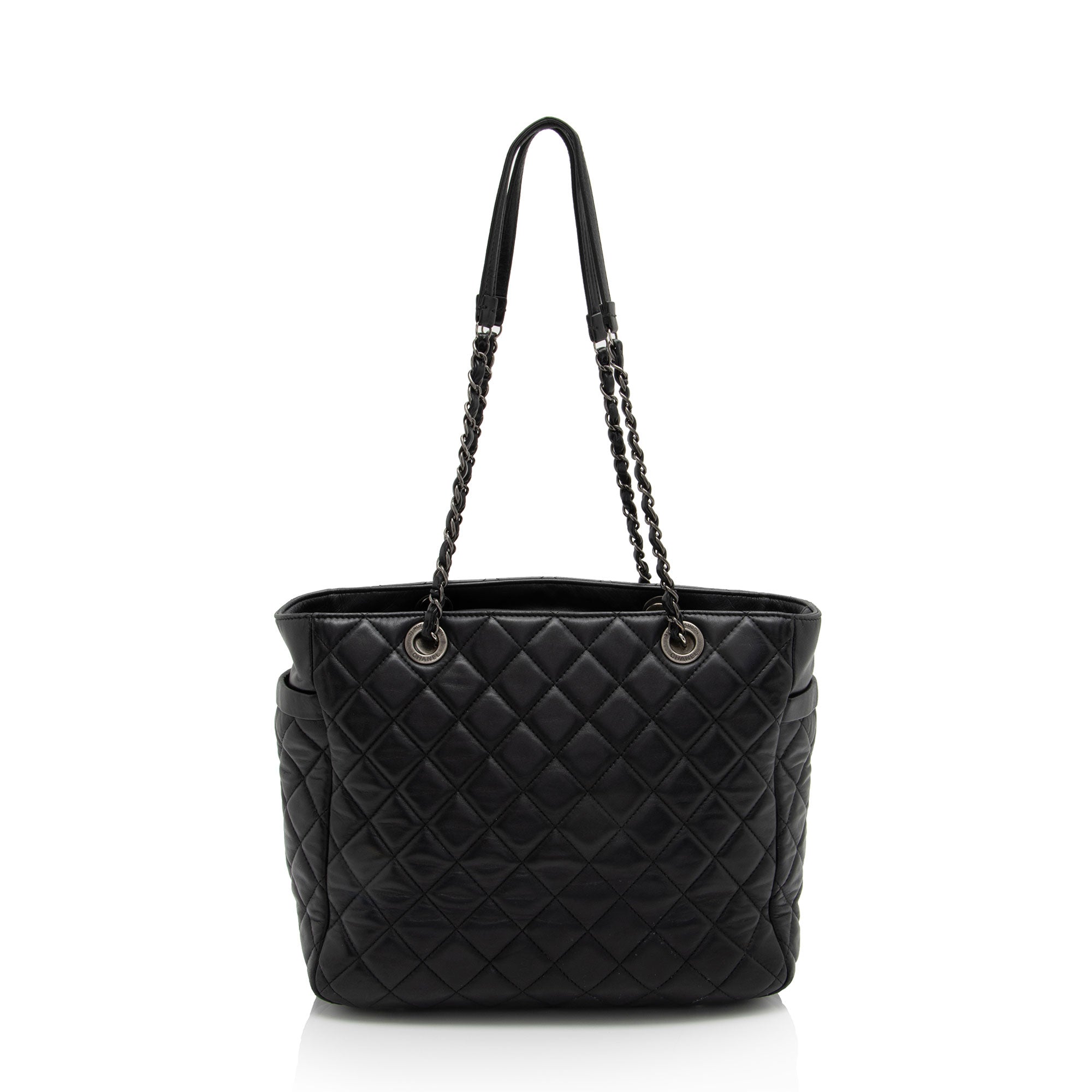 Chanel Lambskin Pocket Shopper Tote (SHF-S3BN0B)