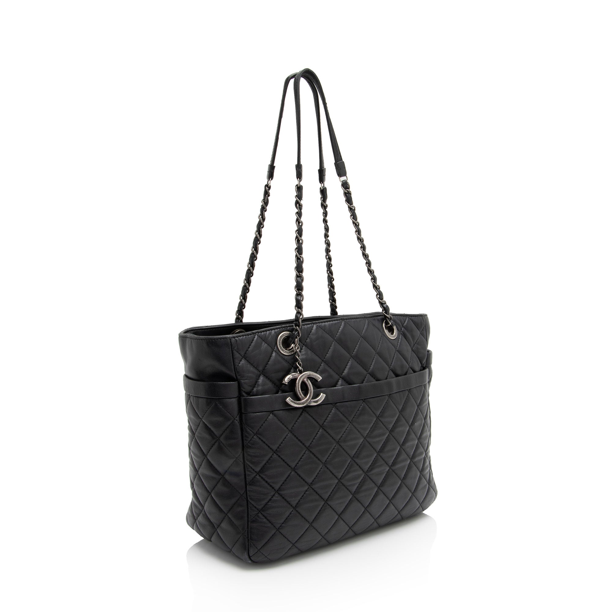 Chanel Lambskin Pocket Shopper Tote (SHF-S3BN0B)