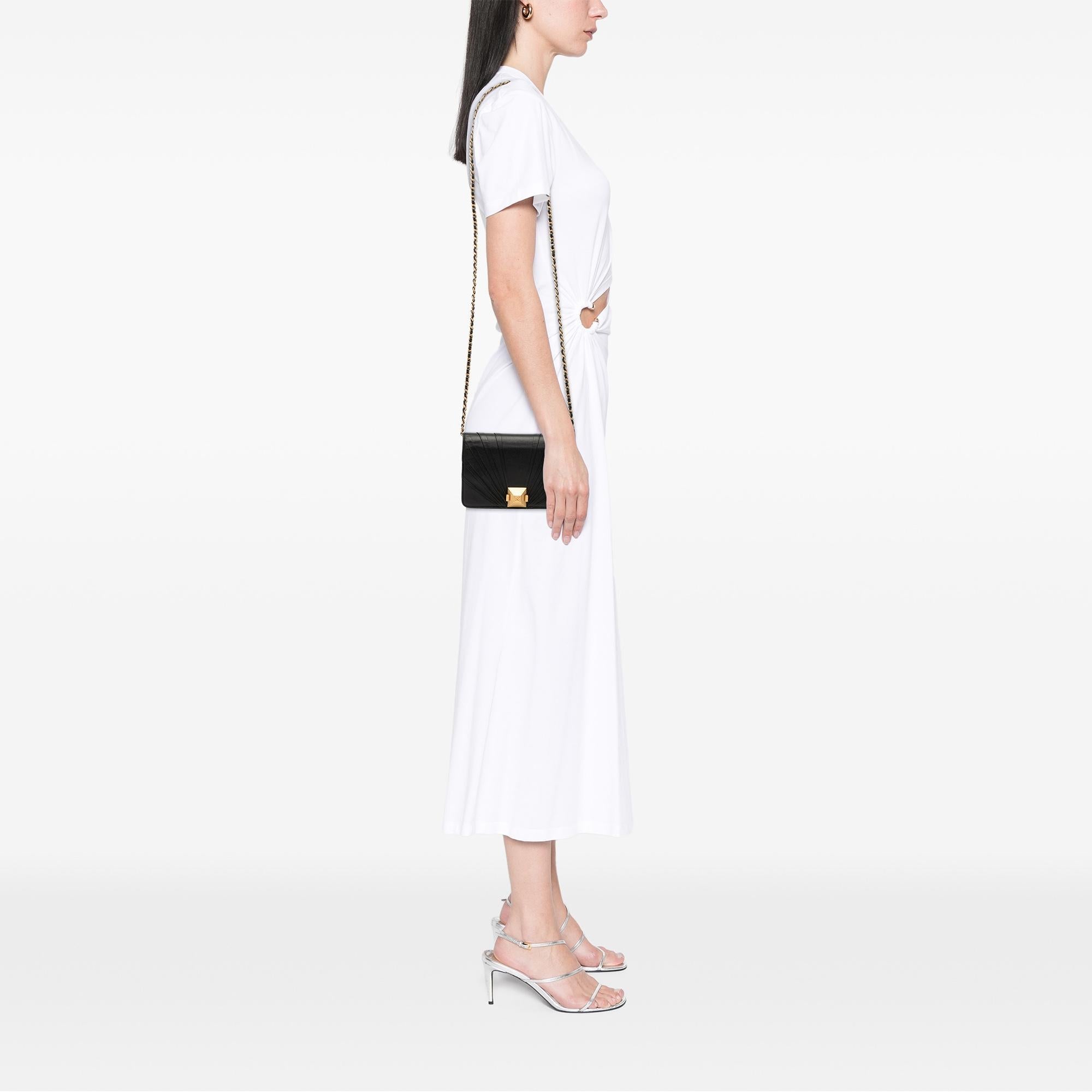Chanel Lambskin Pyramid Wallet On Chain