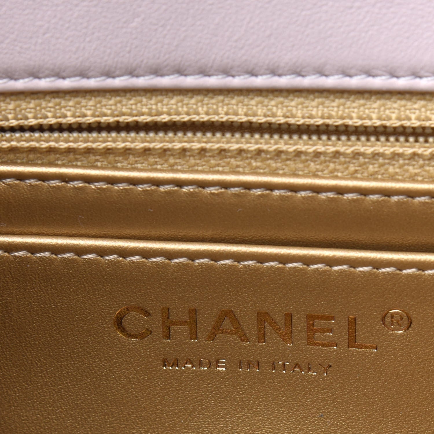 CHANEL QUILTED LAMBSKIN PEARL CRUSH FLAP BAG