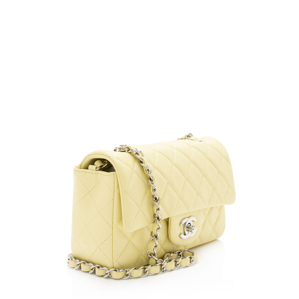 Chanel Lambskin Rectangular Mini Flap Bag