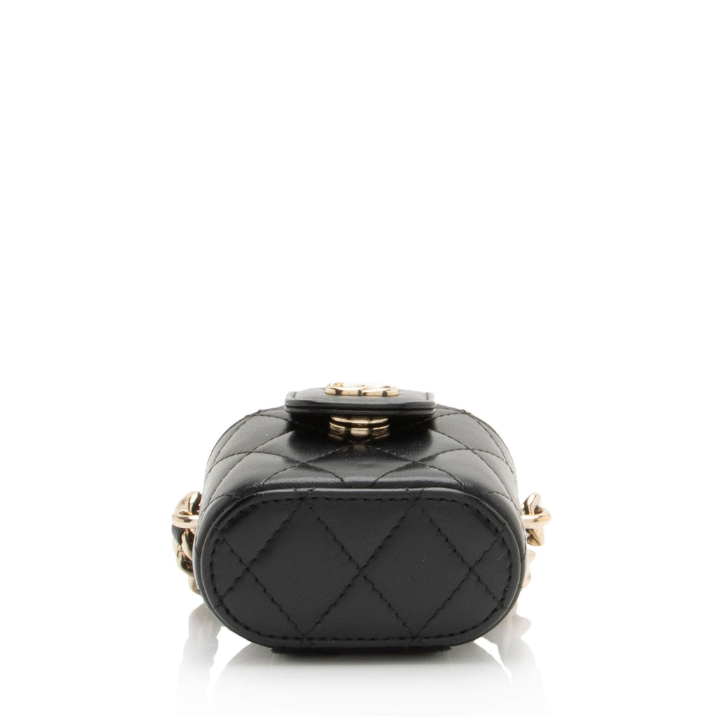 Chanel Lambskin Resin Elegant Chain Vanity Case