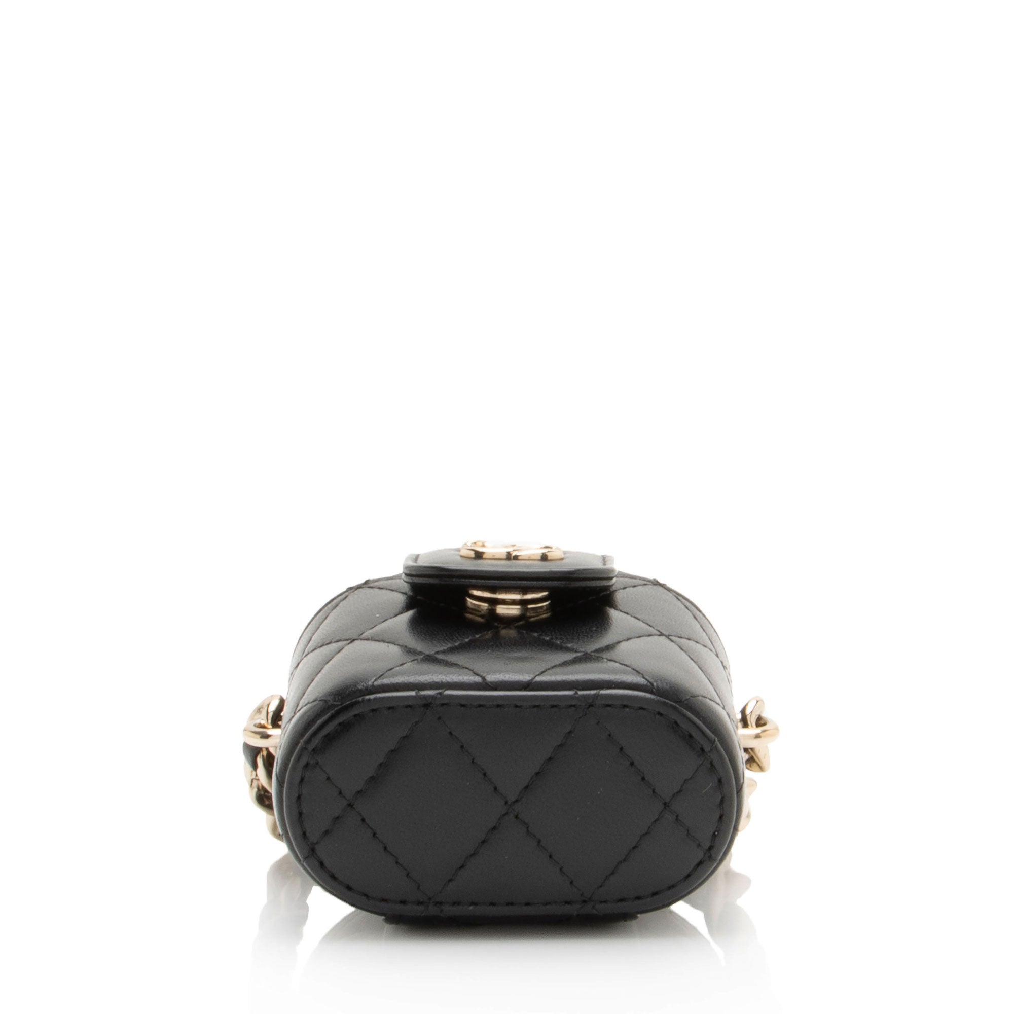 Chanel Lambskin Resin Elegant Chain Vanity Case