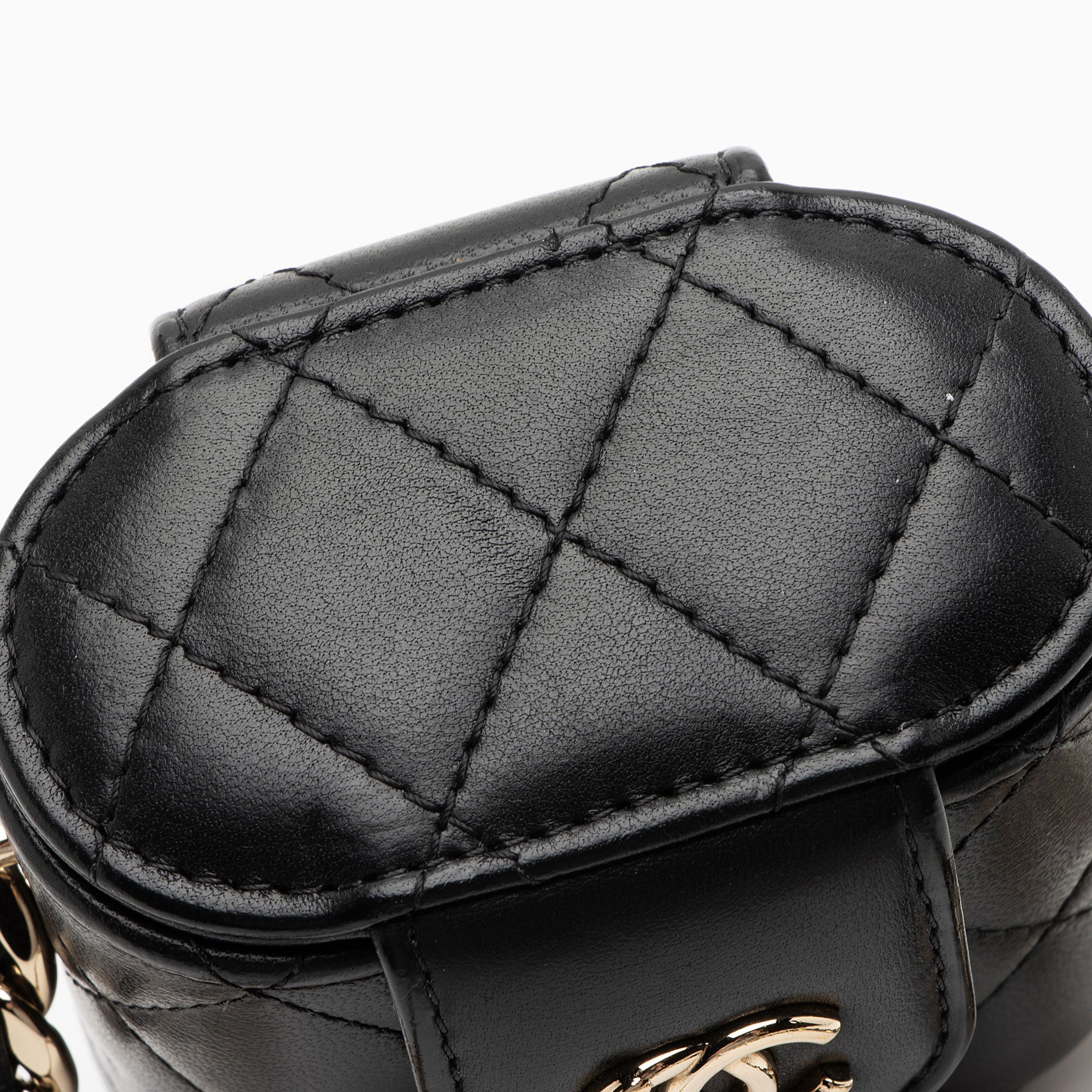 Chanel Lambskin Resin Elegant Chain Vanity Case