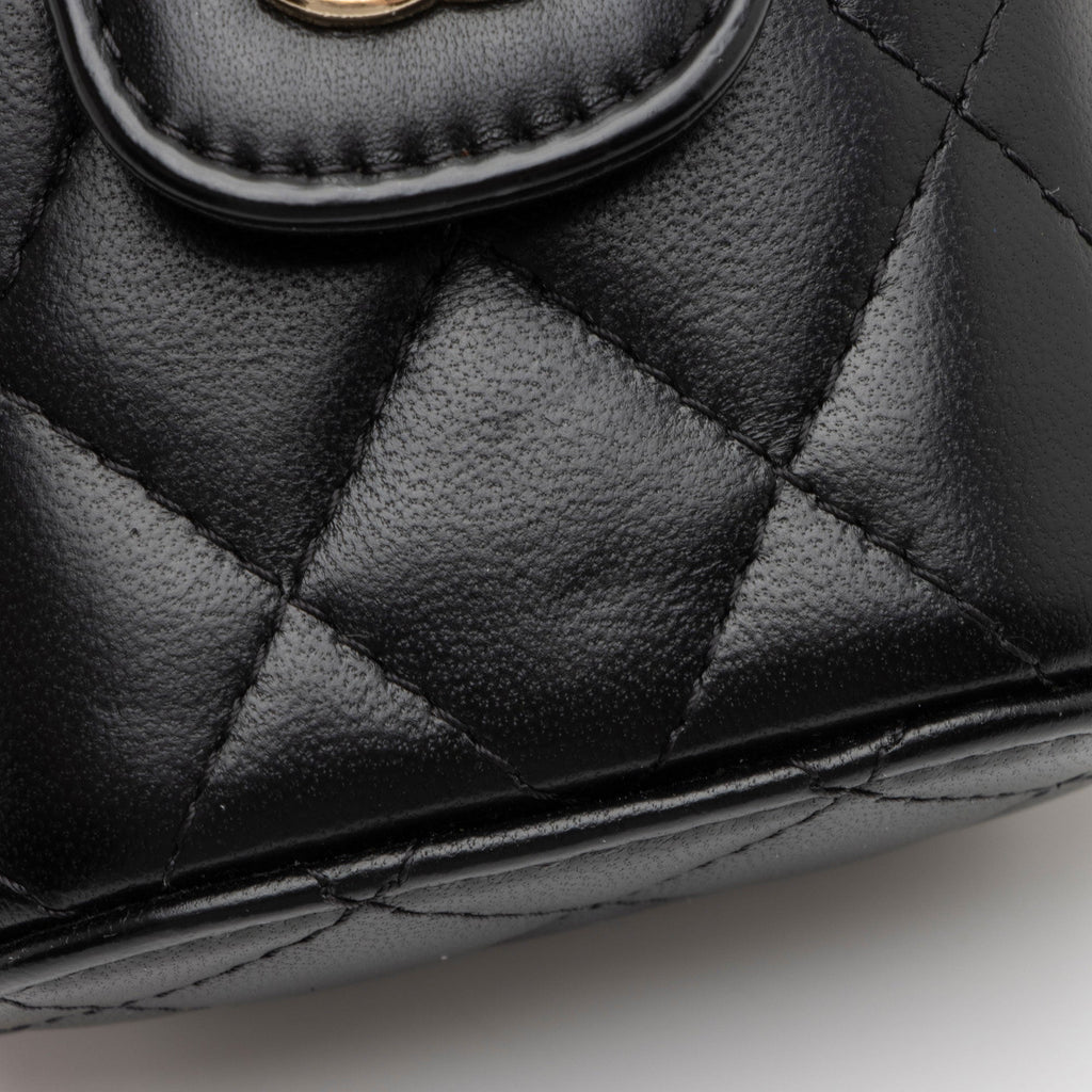 Chanel Lambskin Resin Elegant Chain Vanity Case