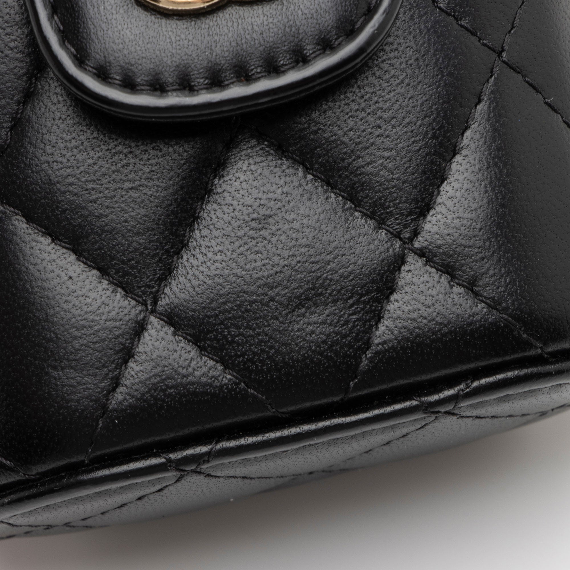 Chanel Lambskin Resin Elegant Chain Vanity Case