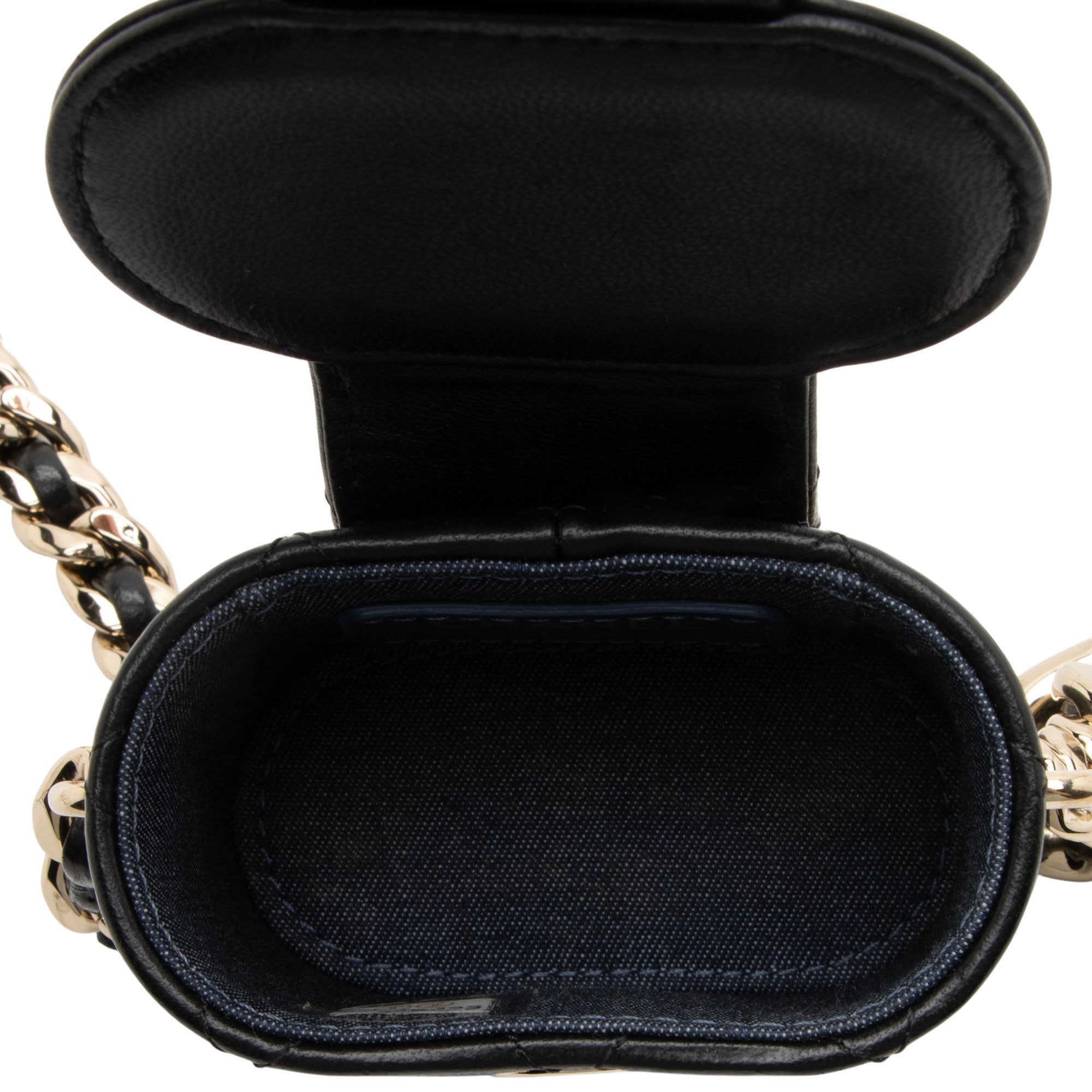 Chanel Lambskin Resin Elegant Chain Vanity Case