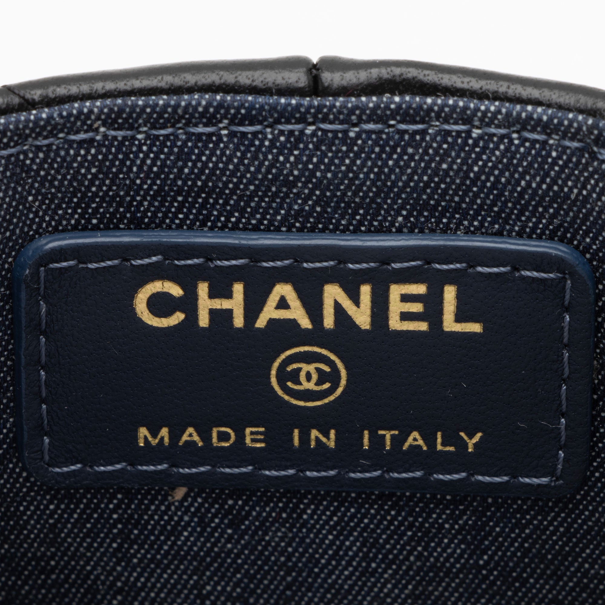 Chanel Lambskin Resin Elegant Chain Vanity Case
