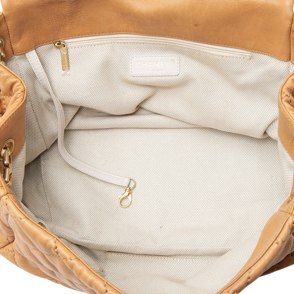 Chanel Lambskin Retro Chain Jumbo Accordion Flap Bag