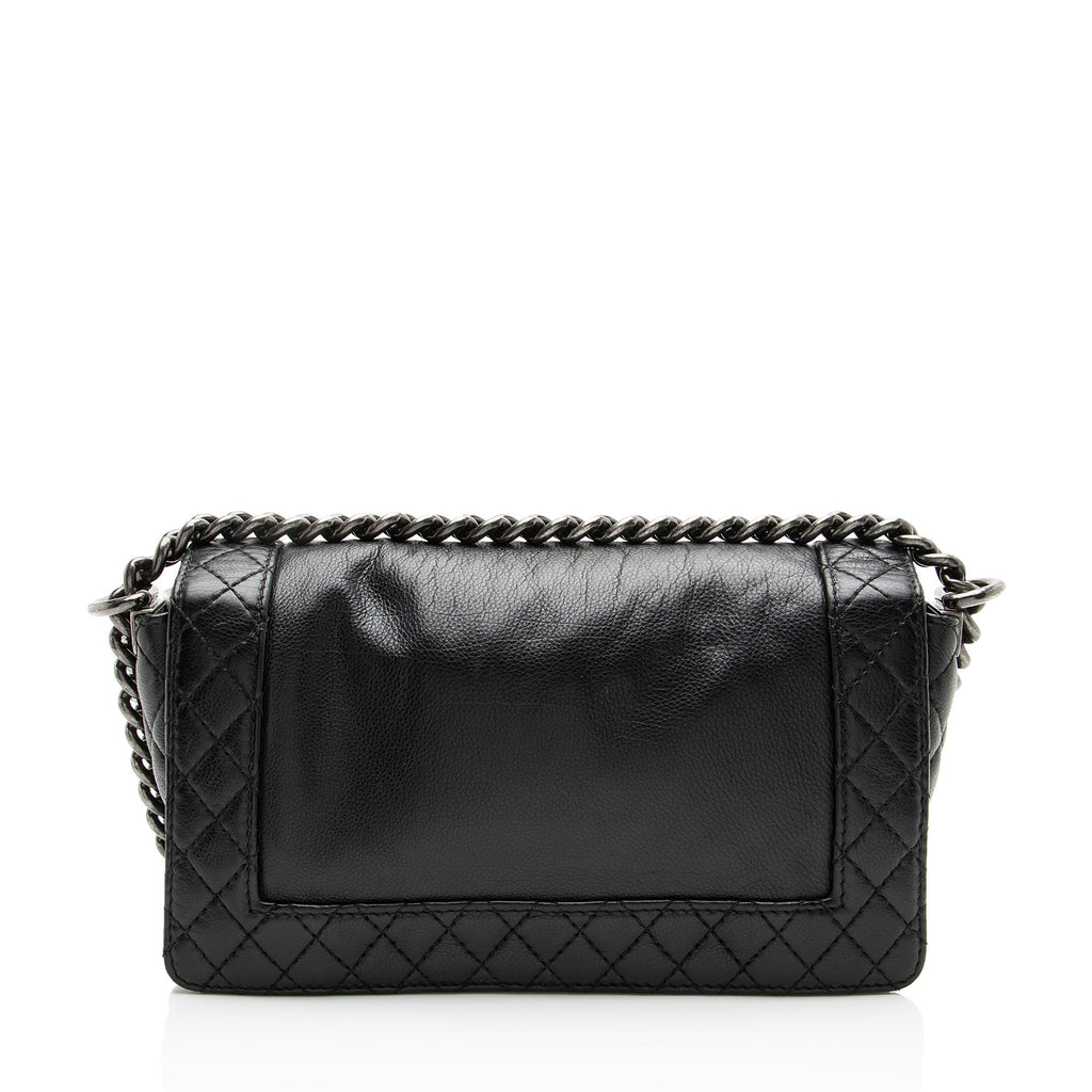 Chanel Lambskin Reverso Medium Boy Bag