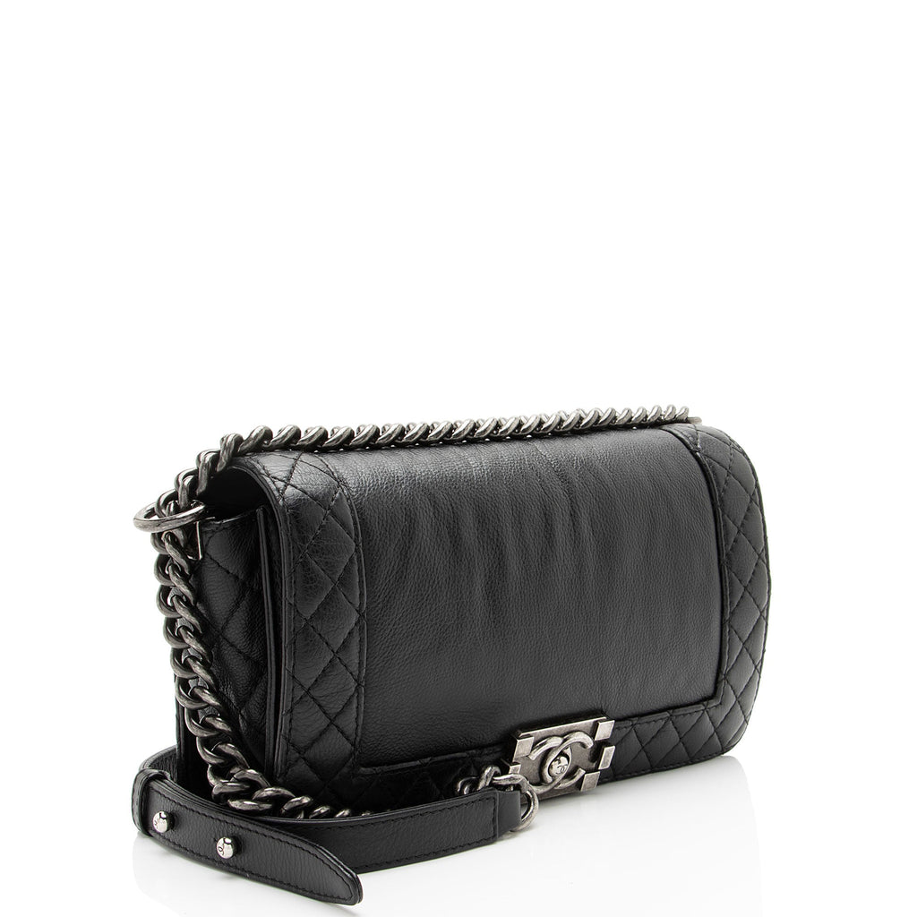 Chanel Lambskin Reverso Medium Boy Bag