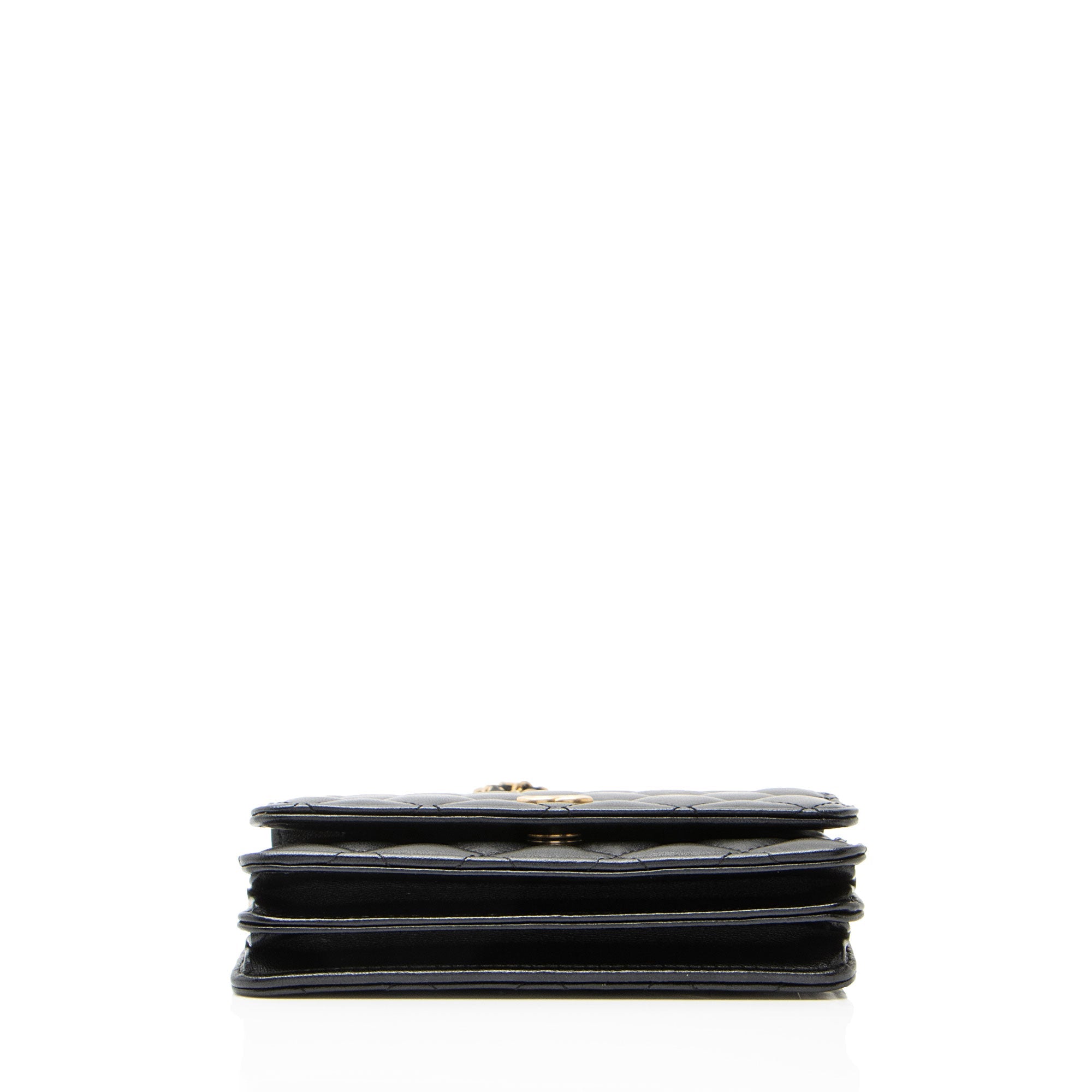 Chanel Lambskin Romance Mini Wallet on Chain