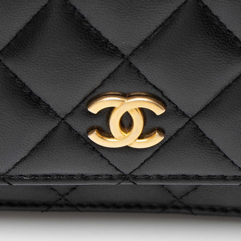 Chanel Lambskin Romance Mini Wallet on Chain