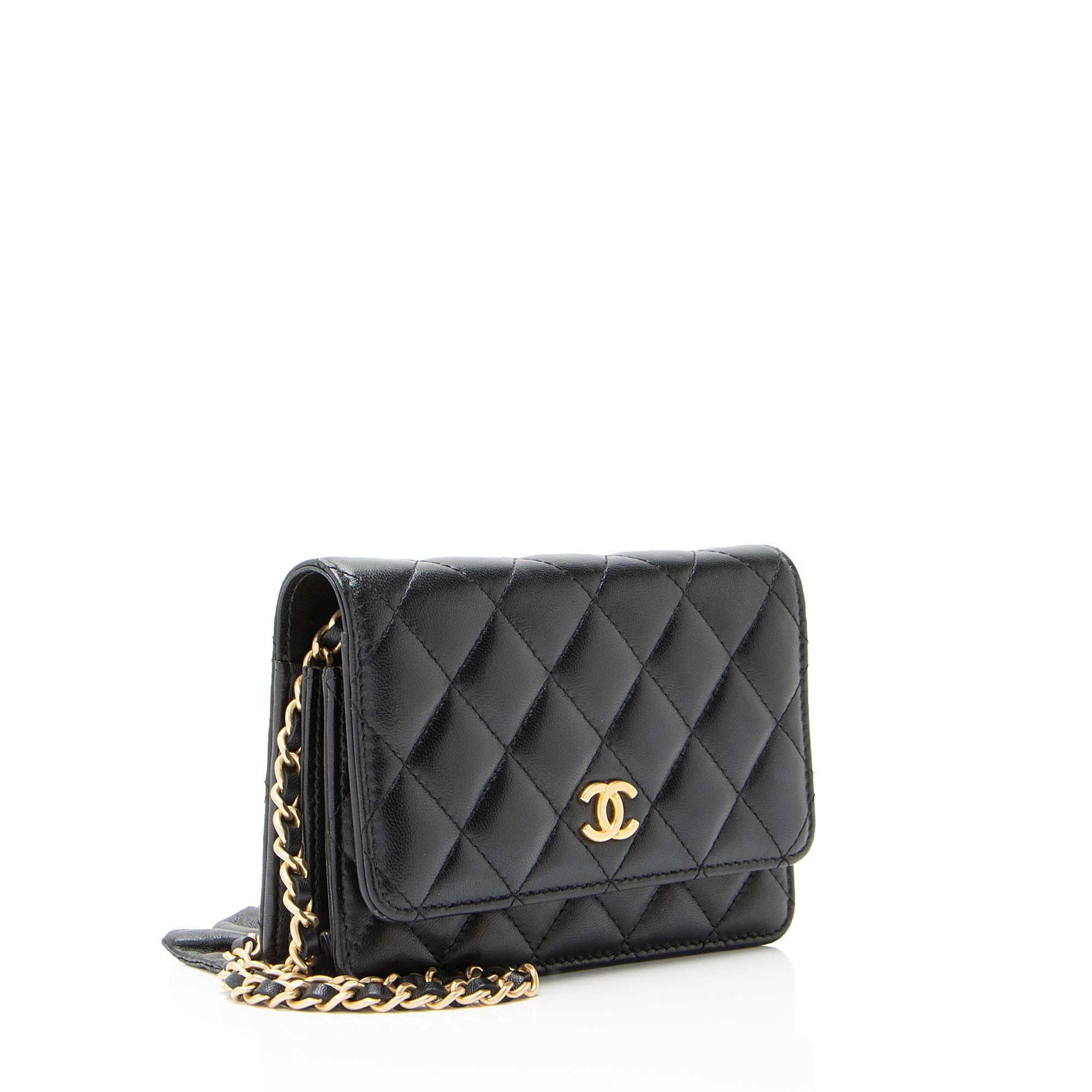 Chanel Lambskin Romance Mini Wallet on Chain