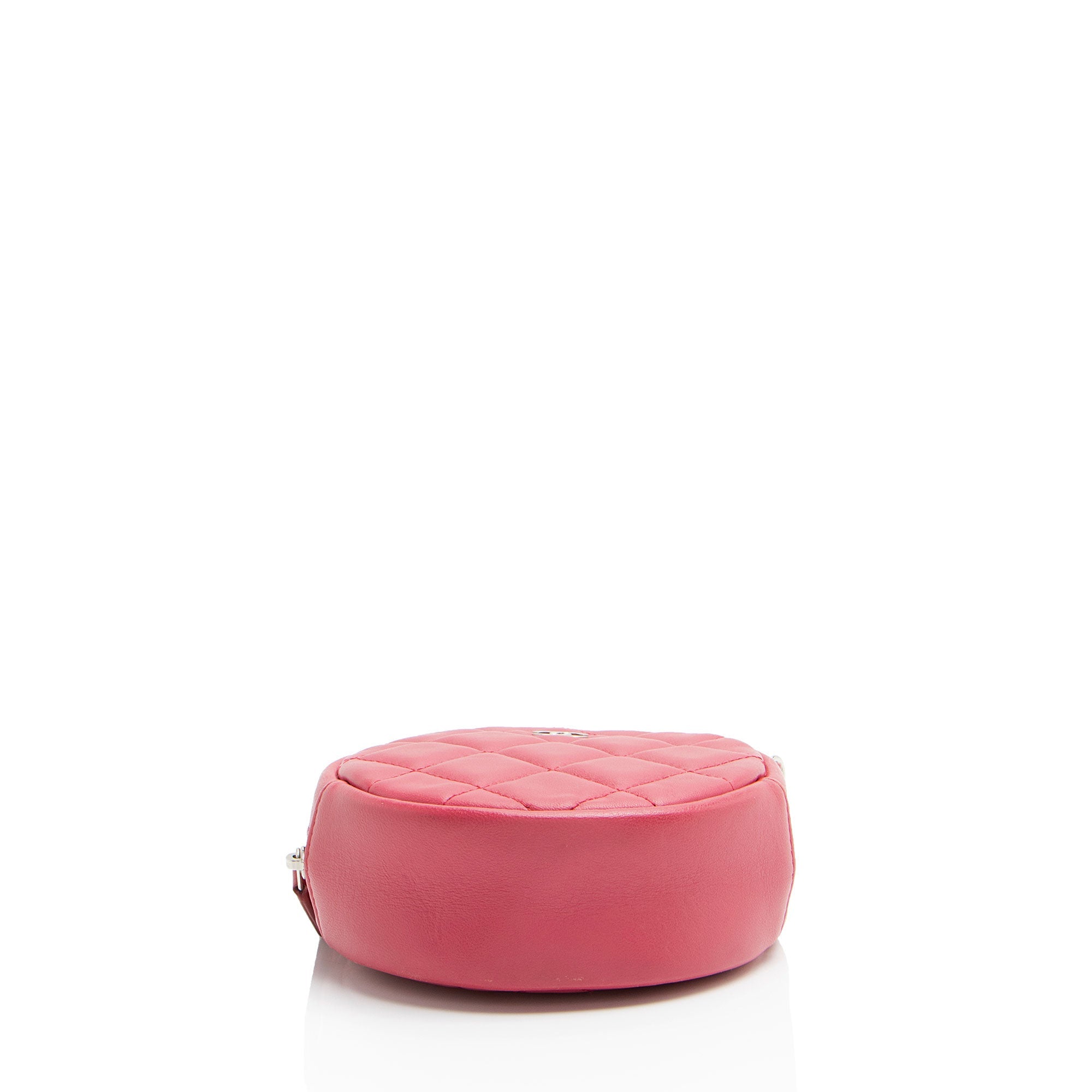 Chanel Lambskin Round Clutch with Chain