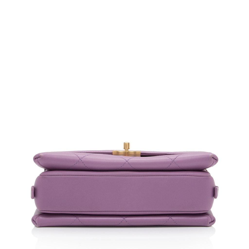 Chanel Lambskin Sleek & Chic Small Flap Bag (SHF-UMzeA2)