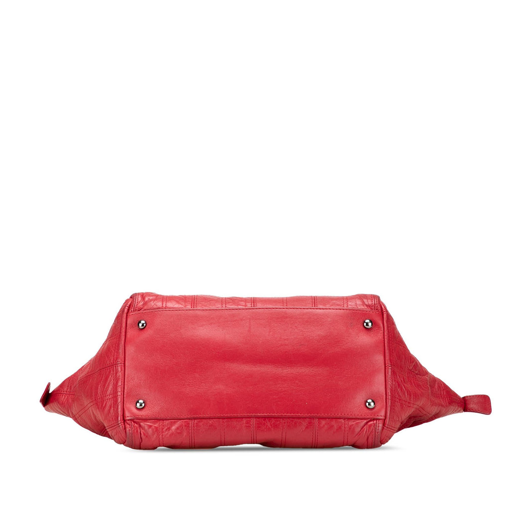 Chanel Lambskin Square Stitched Lax Handbag