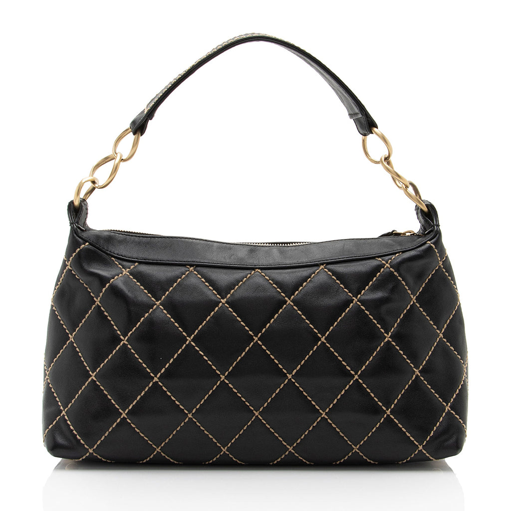 Chanel Lambskin Surpique Large Shoulder Bag (SHF-T8EzC0)