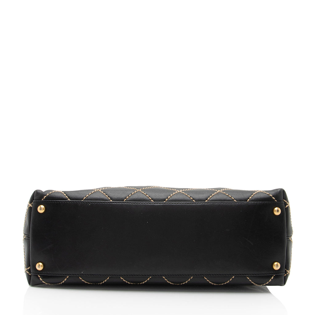 Chanel Lambskin Surpique Large Shoulder Bag (SHF-T8EzC0)