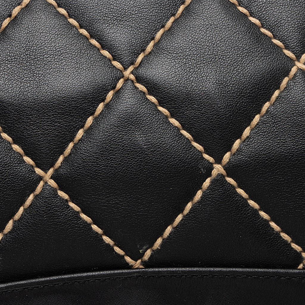 Chanel Lambskin Surpique Large Shoulder Bag (SHF-T8EzC0)