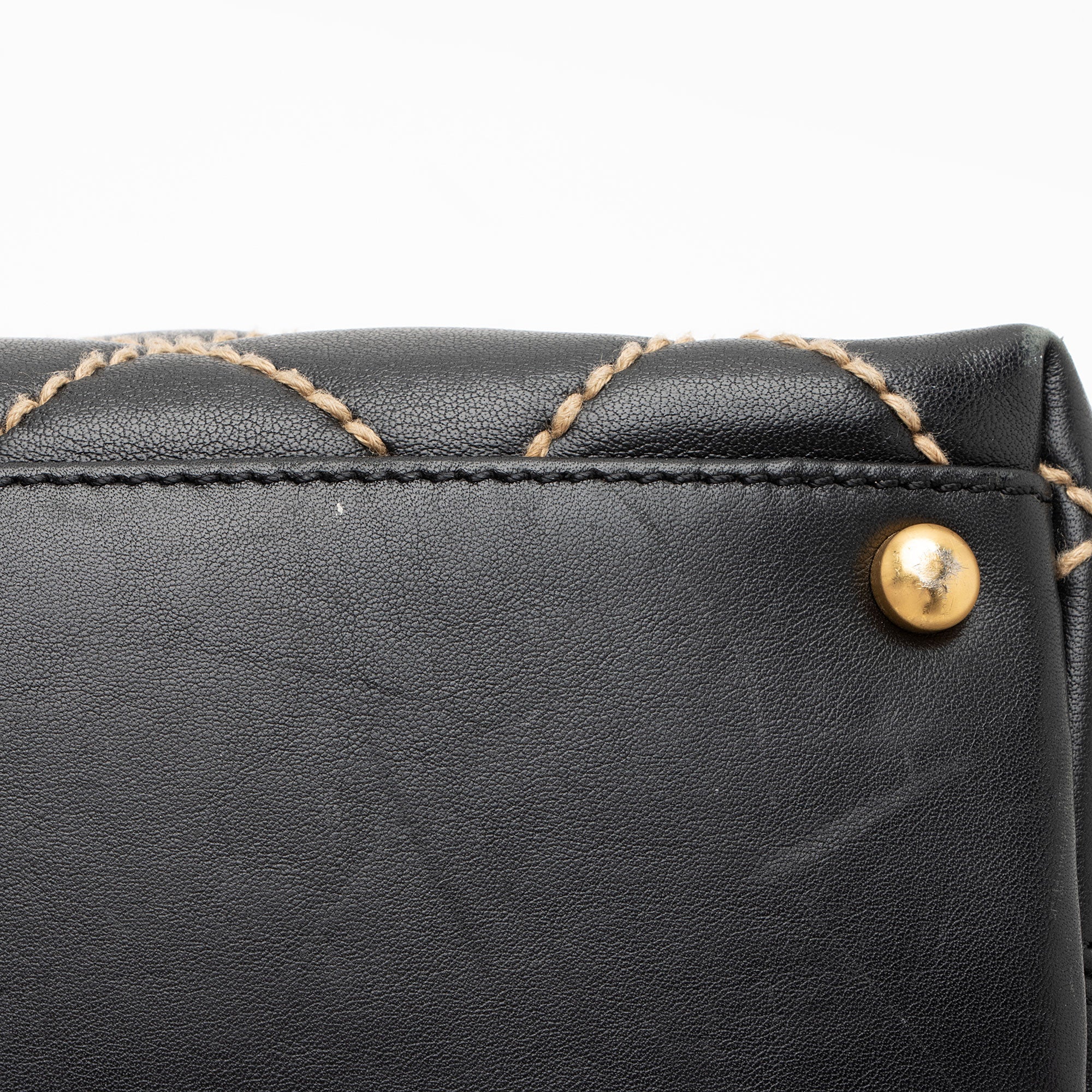 Chanel Lambskin Surpique Large Shoulder Bag (SHF-T8EzC0)