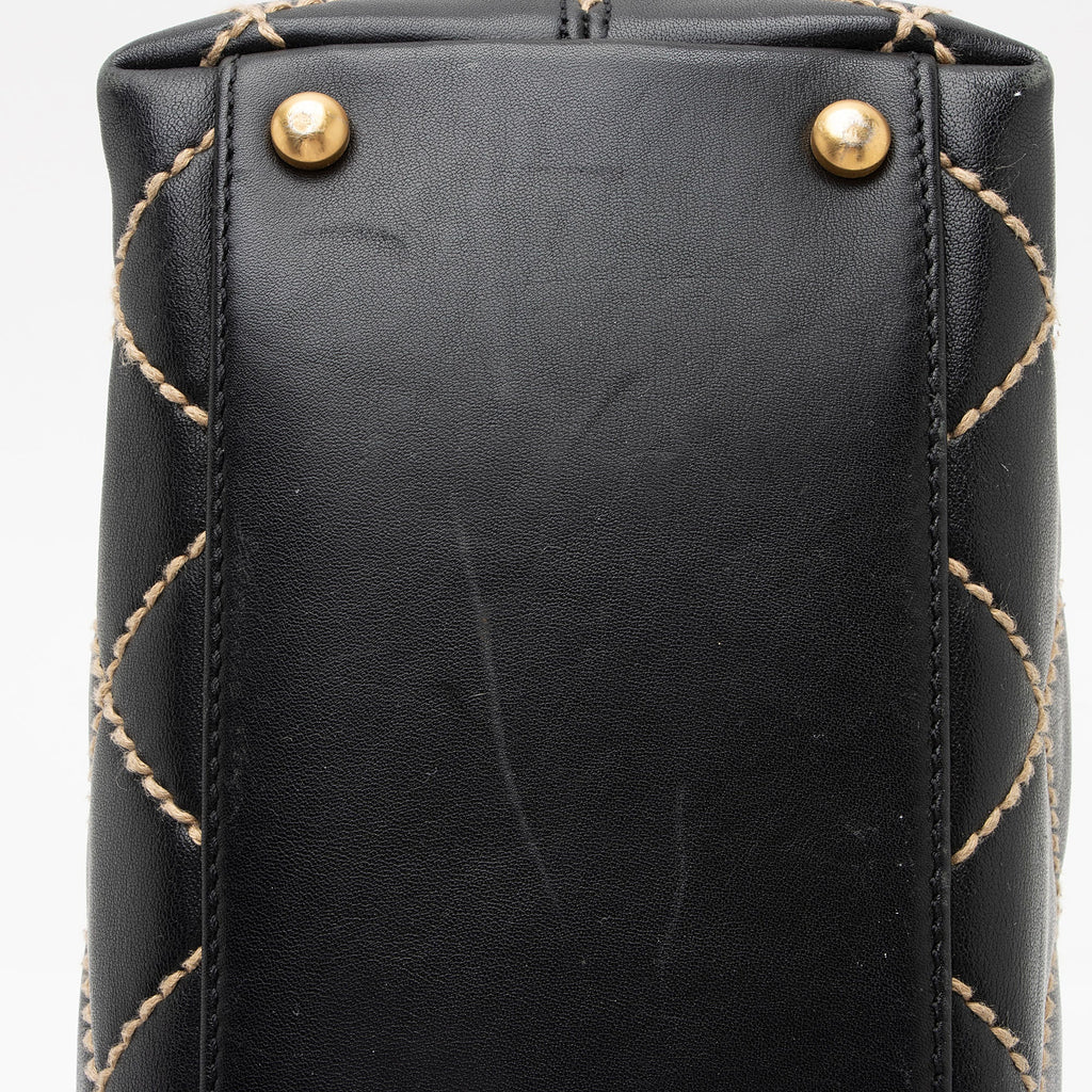 Chanel Lambskin Surpique Large Shoulder Bag (SHF-T8EzC0)