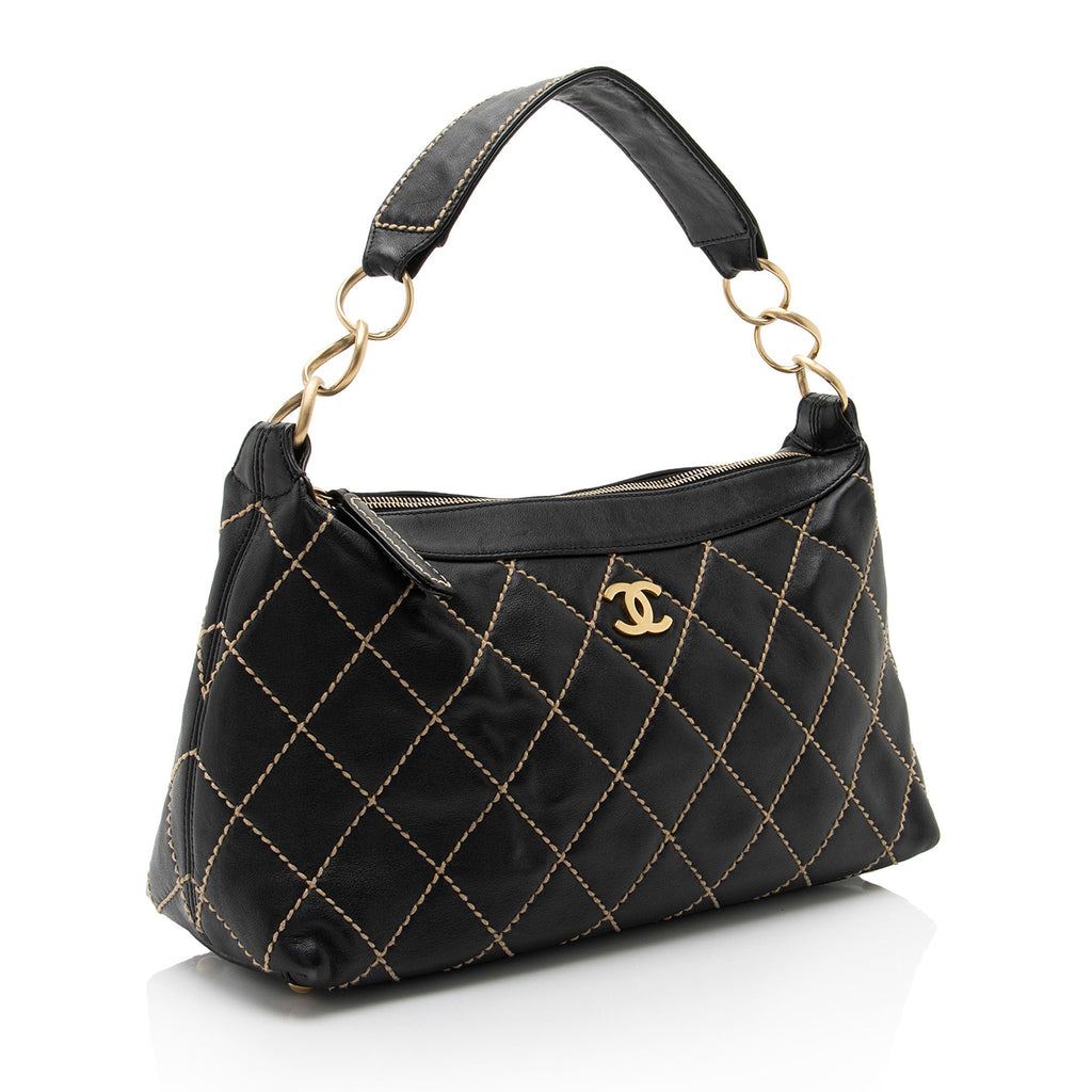 Chanel Lambskin Surpique Large Shoulder Bag (SHF-T8EzC0)