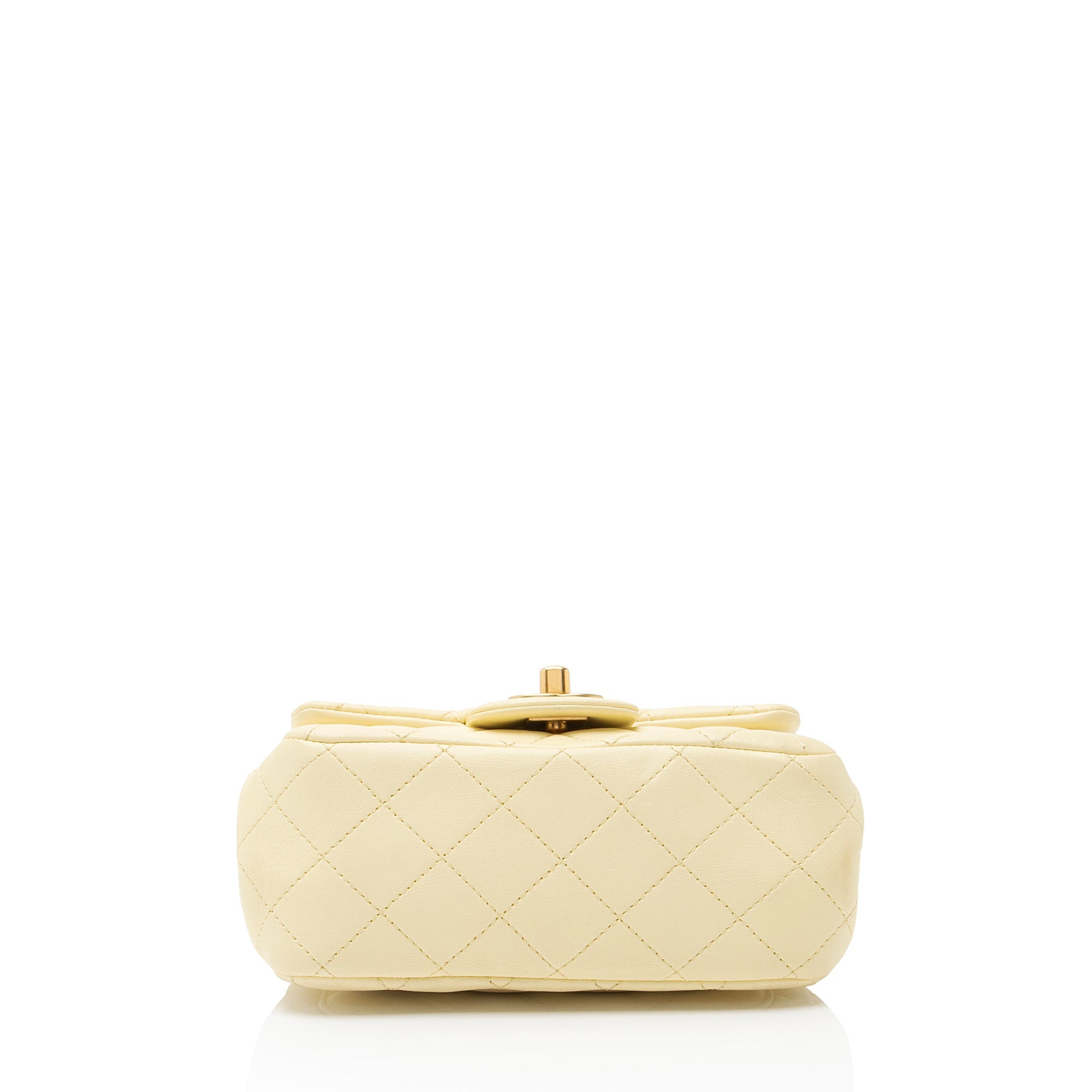 Chanel Lambskin Sweet Camellia Square Mini Flap Bag