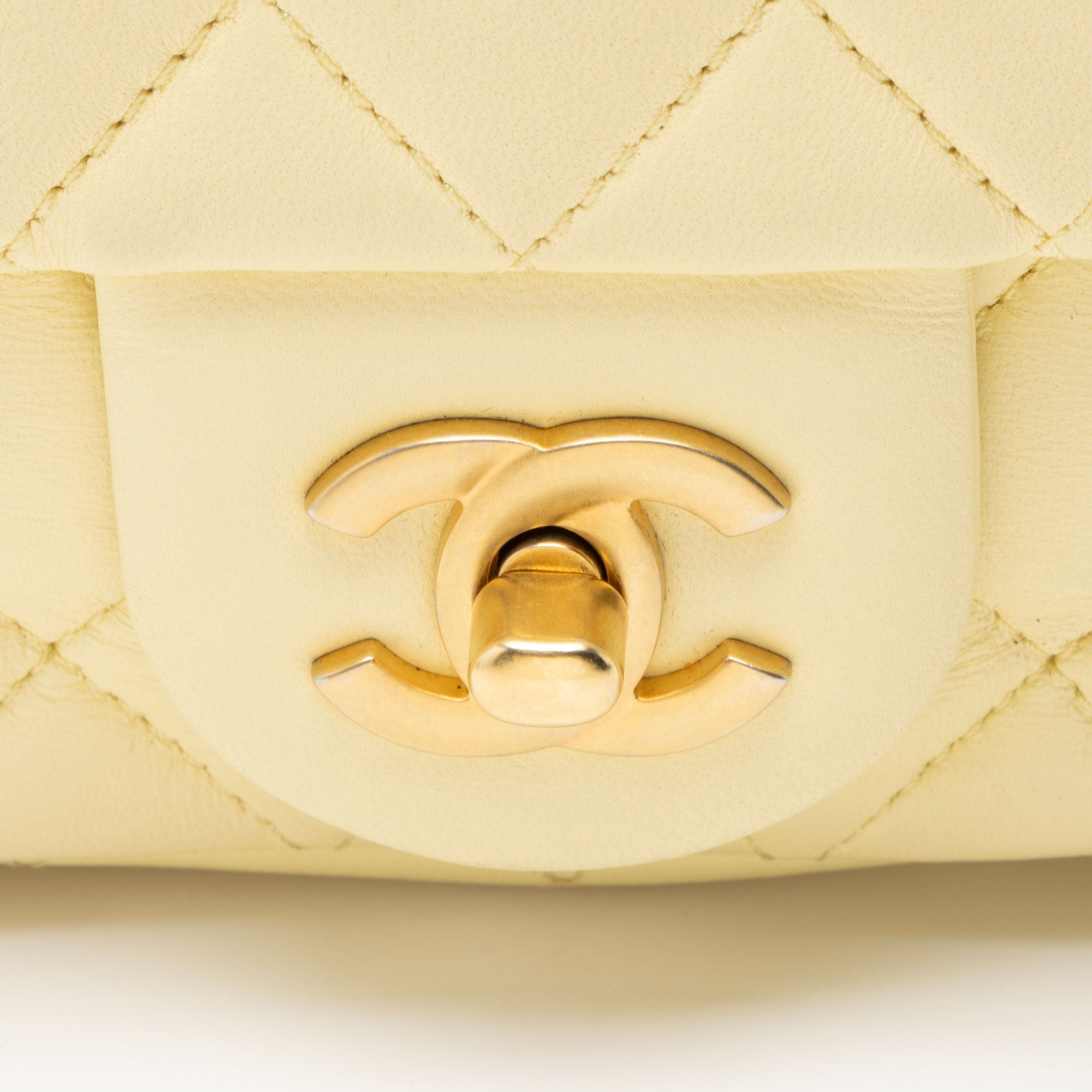 Chanel Lambskin Sweet Camellia Square Mini Flap Bag