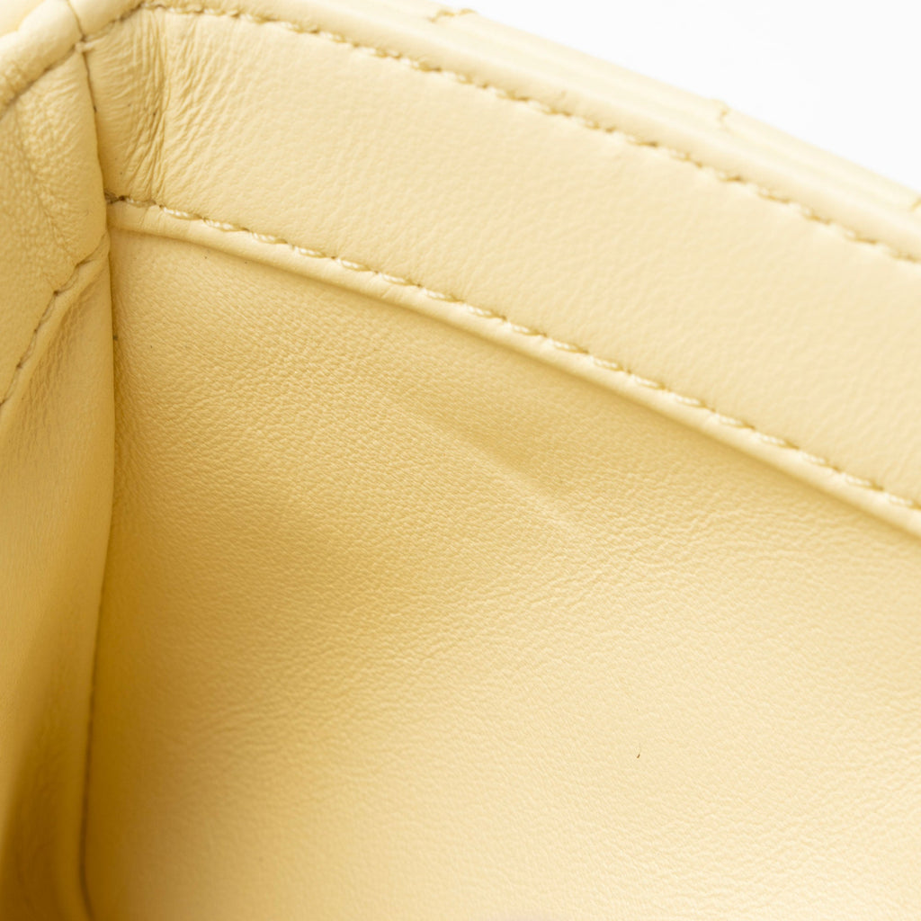 Chanel Lambskin Sweet Camellia Square Mini Flap Bag