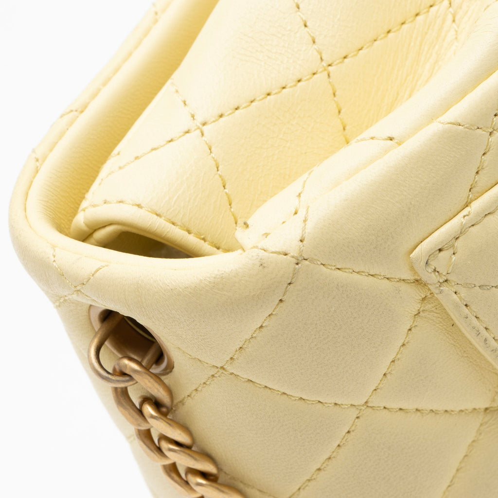 Chanel Lambskin Sweet Camellia Square Mini Flap Bag