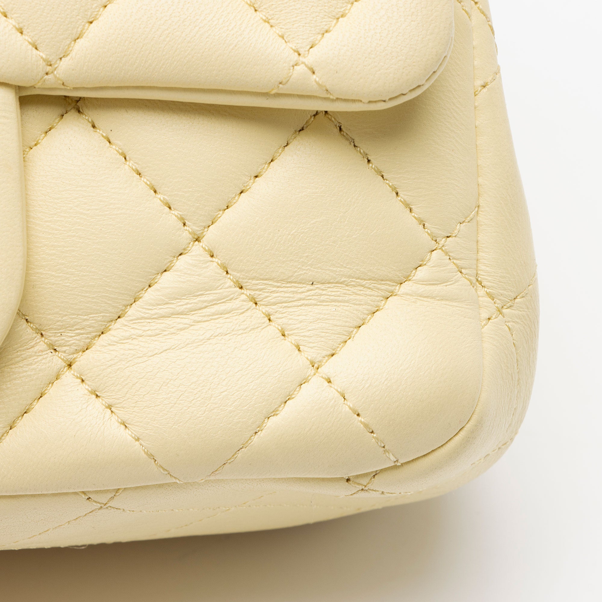 Chanel Lambskin Sweet Camellia Square Mini Flap Bag