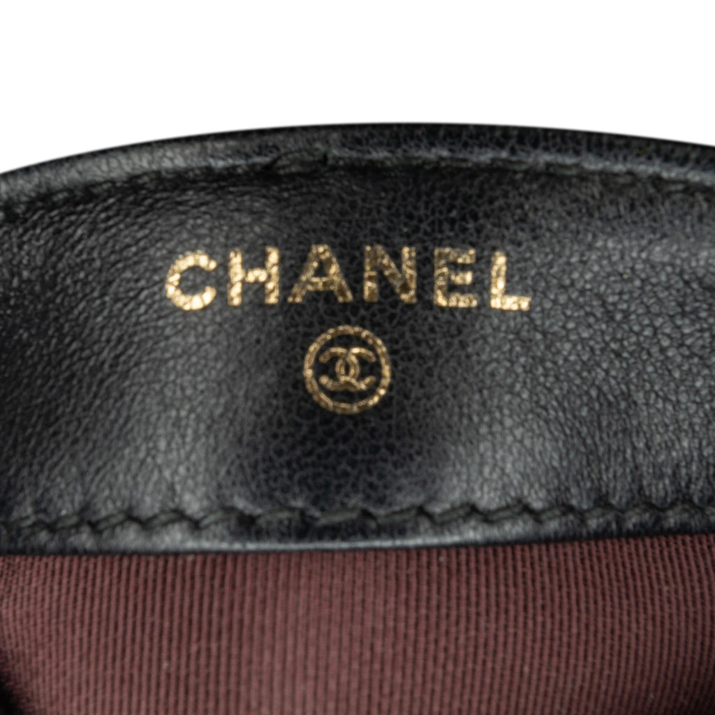 Chanel Lambskin Tech Me Out Clutch With Chain