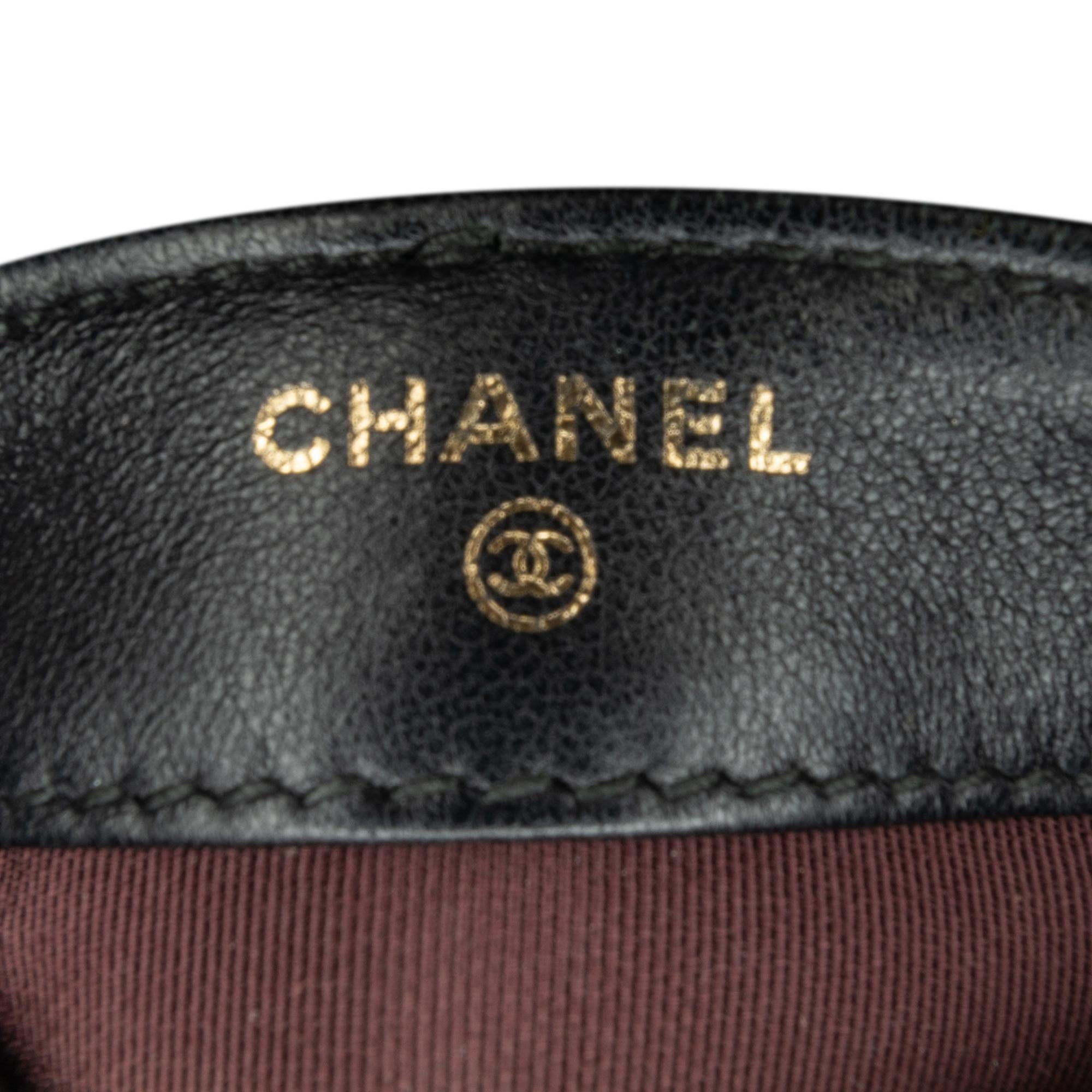 Chanel Lambskin Tech Me Out Clutch With Chain