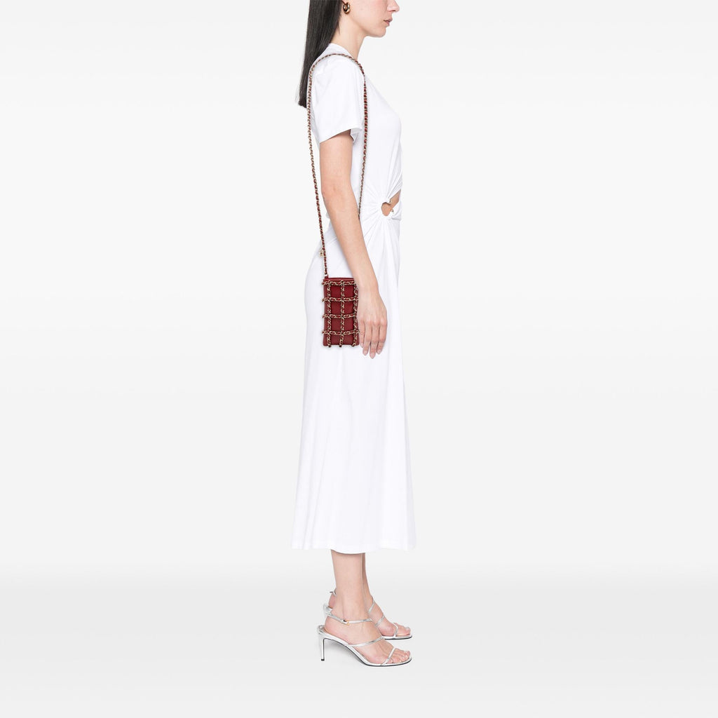 Chanel Lambskin Tech Me Out Clutch With Chain