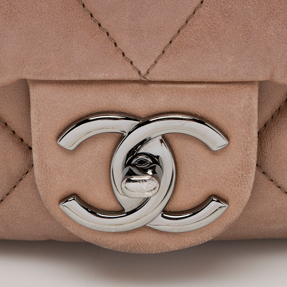 Chanel Lambskin Three Accordion Mini Flap Bag (SHF-16432)